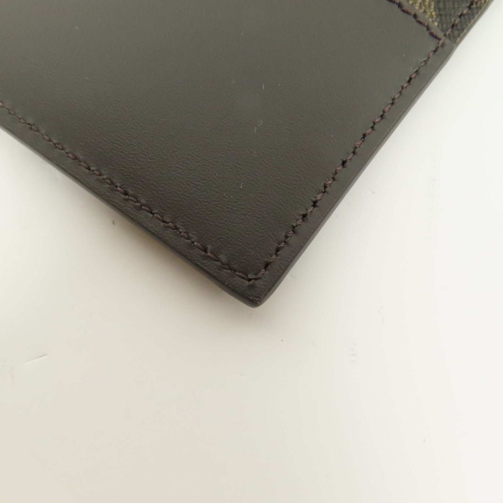 FENDI 【激減優惠】牛皮皮革/塗層帆布FF Squared Card Holder銀扣卡片套
