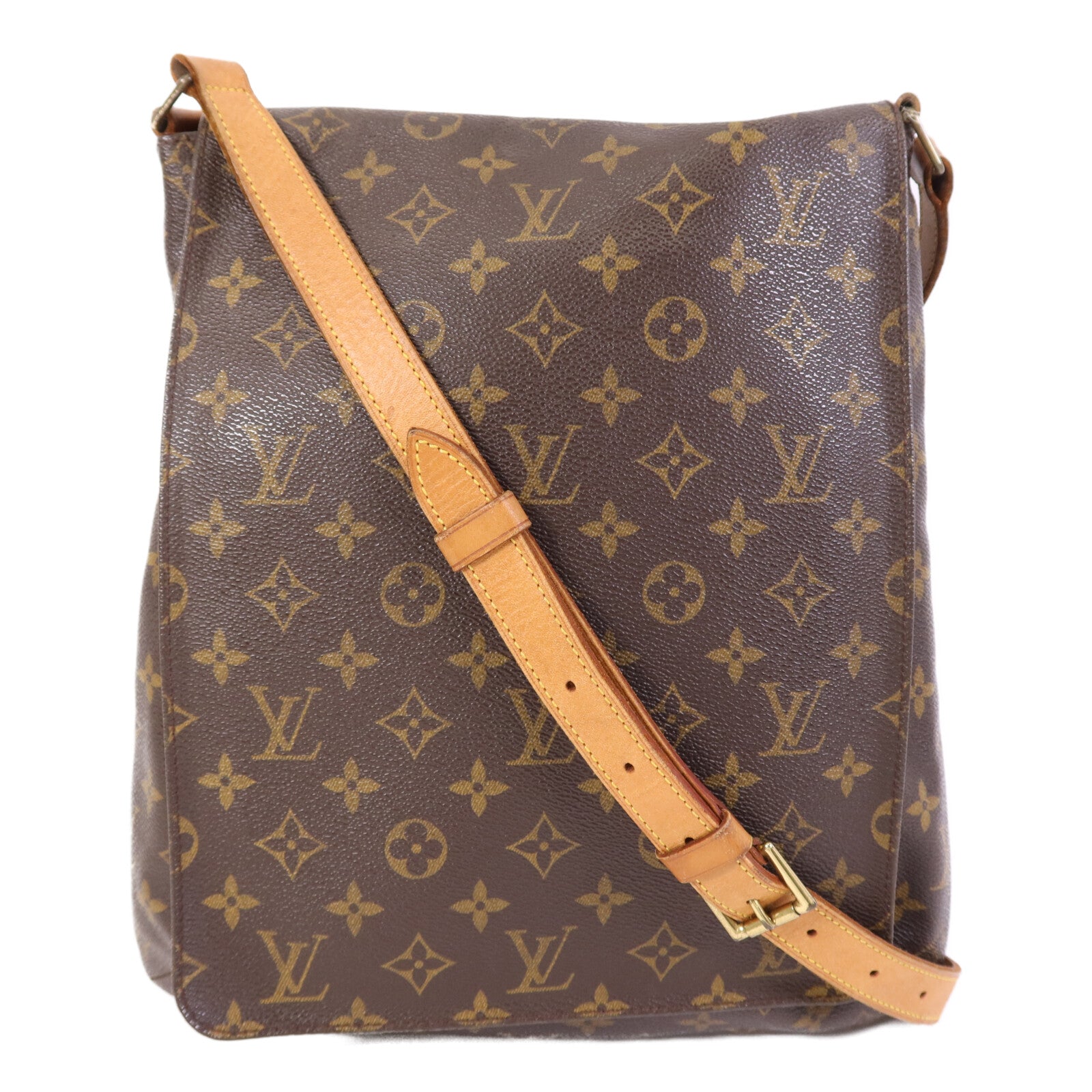 LOUIS VUITTON Monogram Musette金扣肩背袋