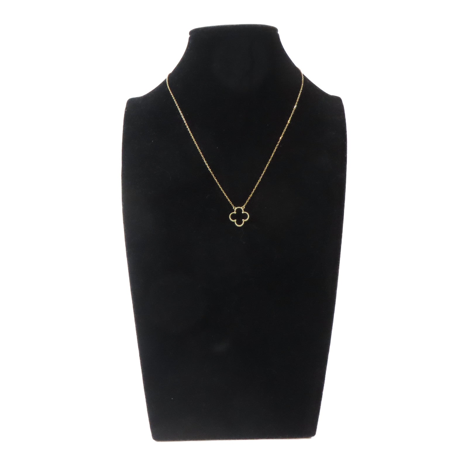 Van Cleef & Arpels 18K黃金Vintage Alhambra項鍊#42cm