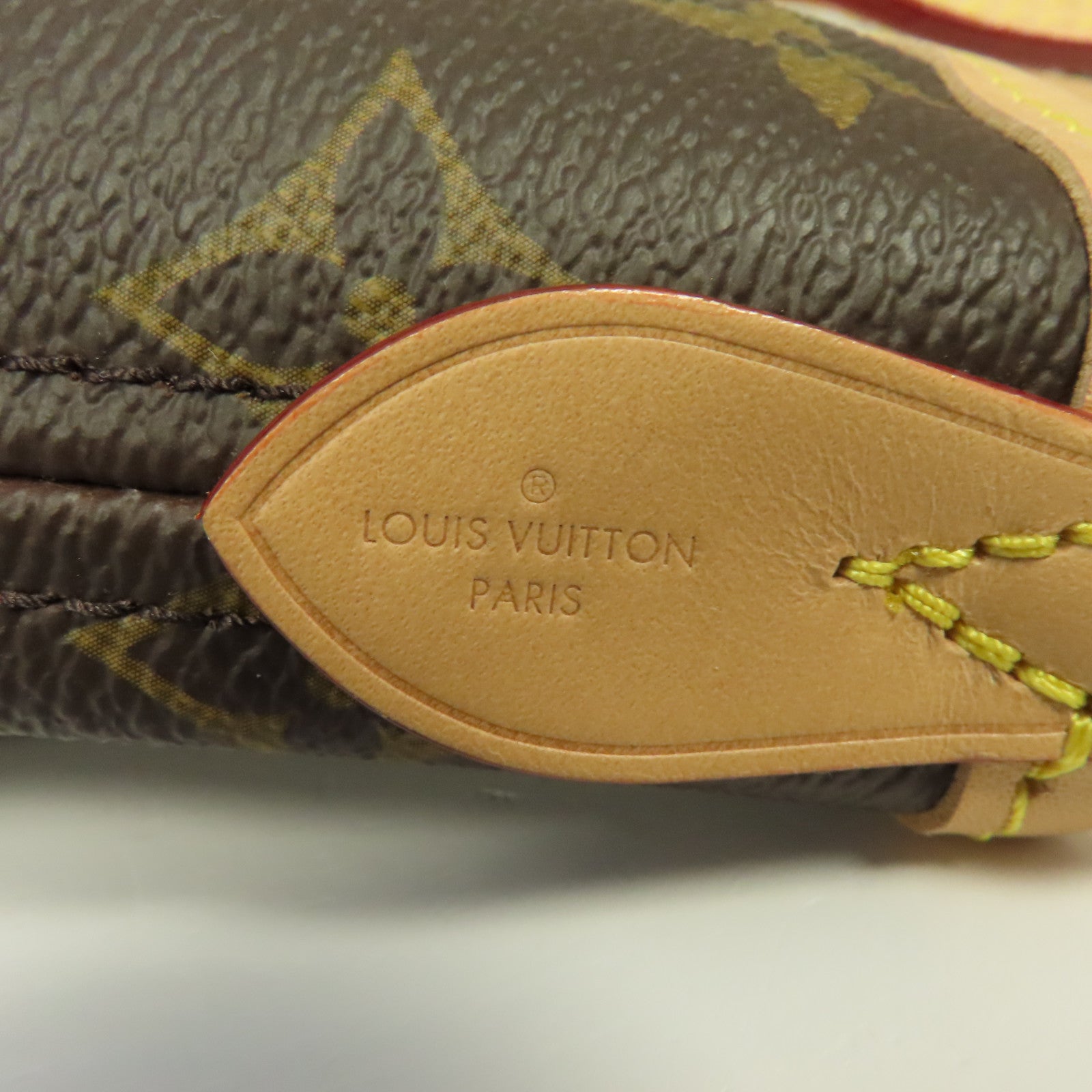 LOUIS VUITTON Monogram Neverfull BB金扣手挽肩背兩用袋棕色