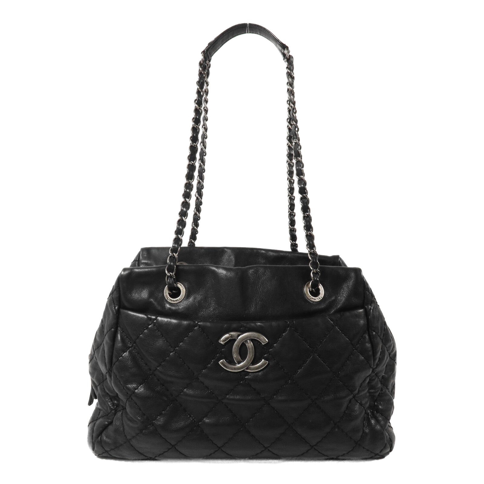 CHANEL 牛皮皮革Chain Shoulder Bag鏈帶肩背袋