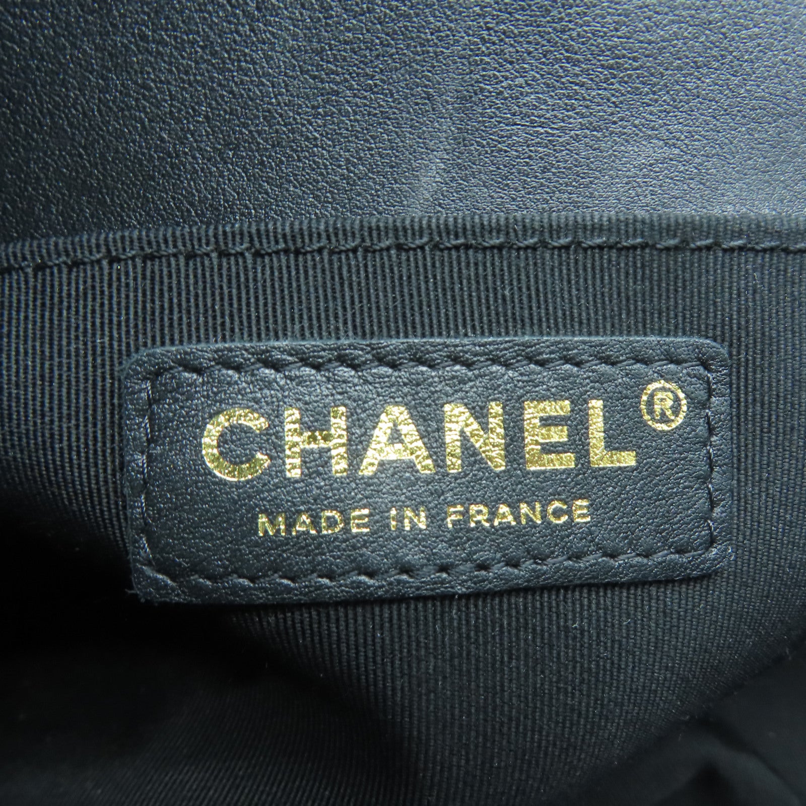 CHANEL **【激減優惠】菱格羊皮皮革Boy 25金扣鏈帶肩背袋黑色