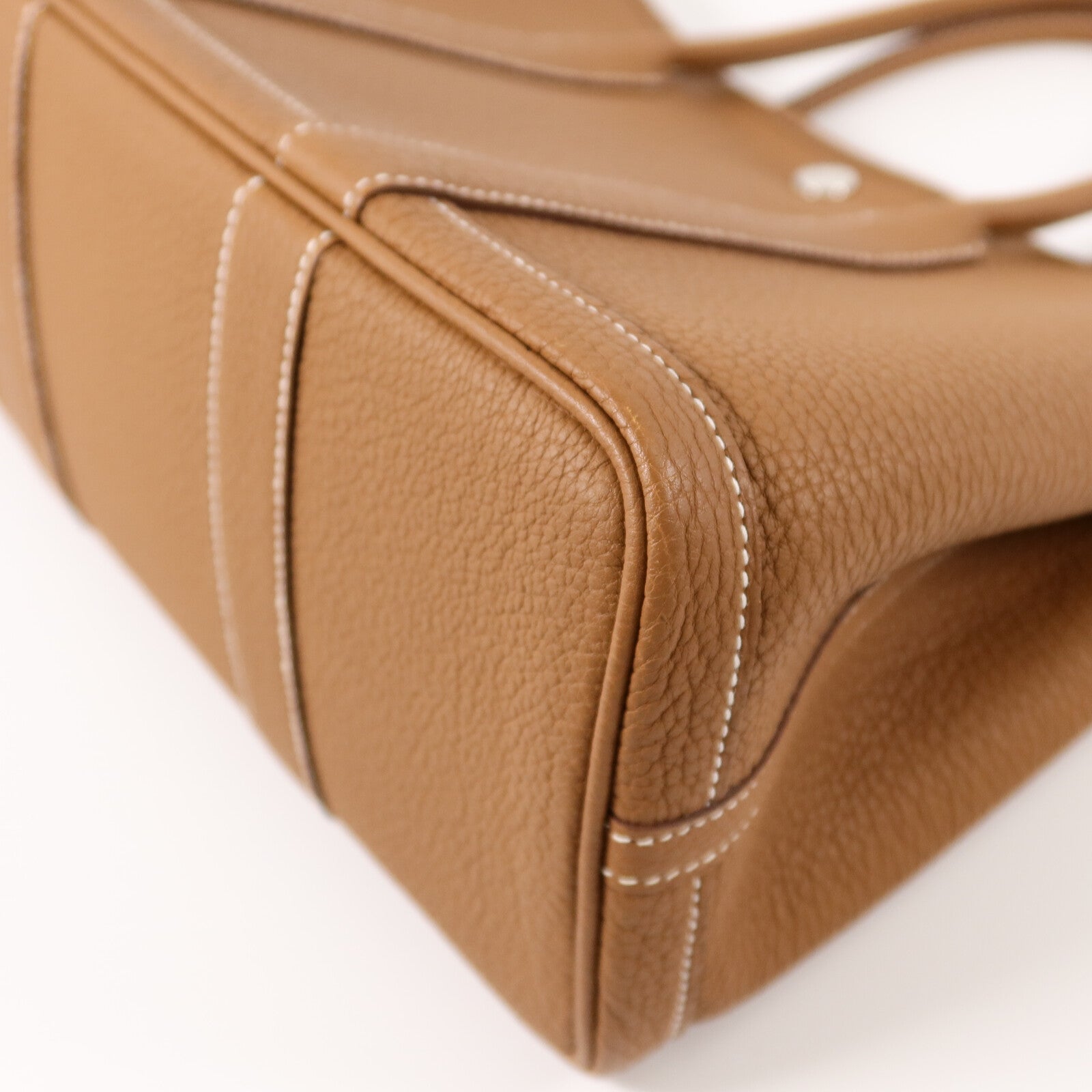 HERMES Negonda皮革Garden Party TPM手挽袋Gold