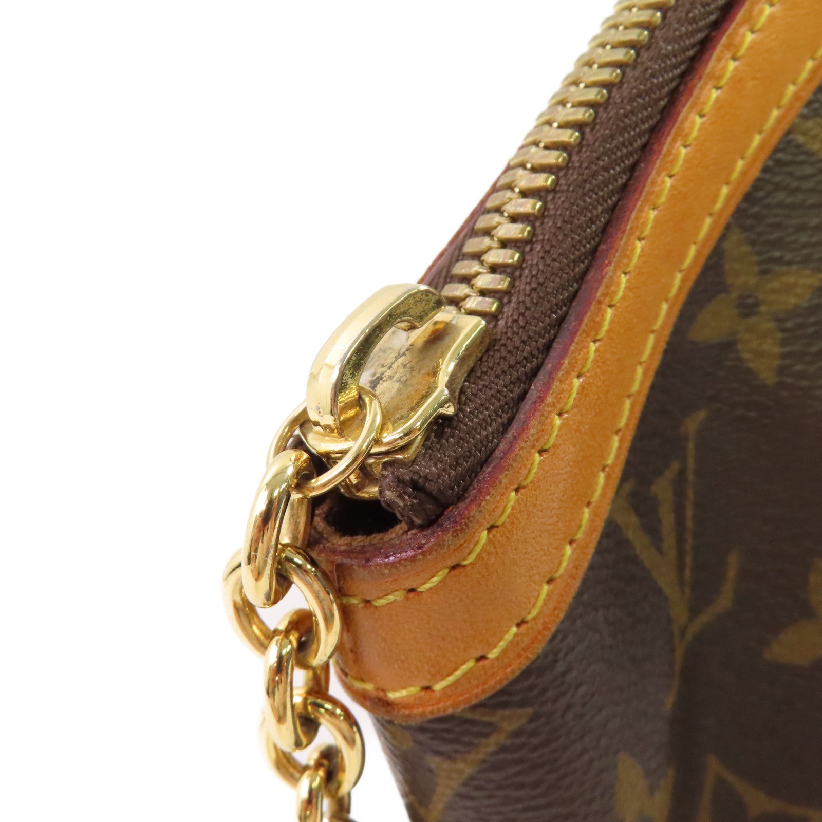 LOUIS VUITTON 【激減優惠】Monogram Tivoli GM Hand Bag金扣手挽袋啡色