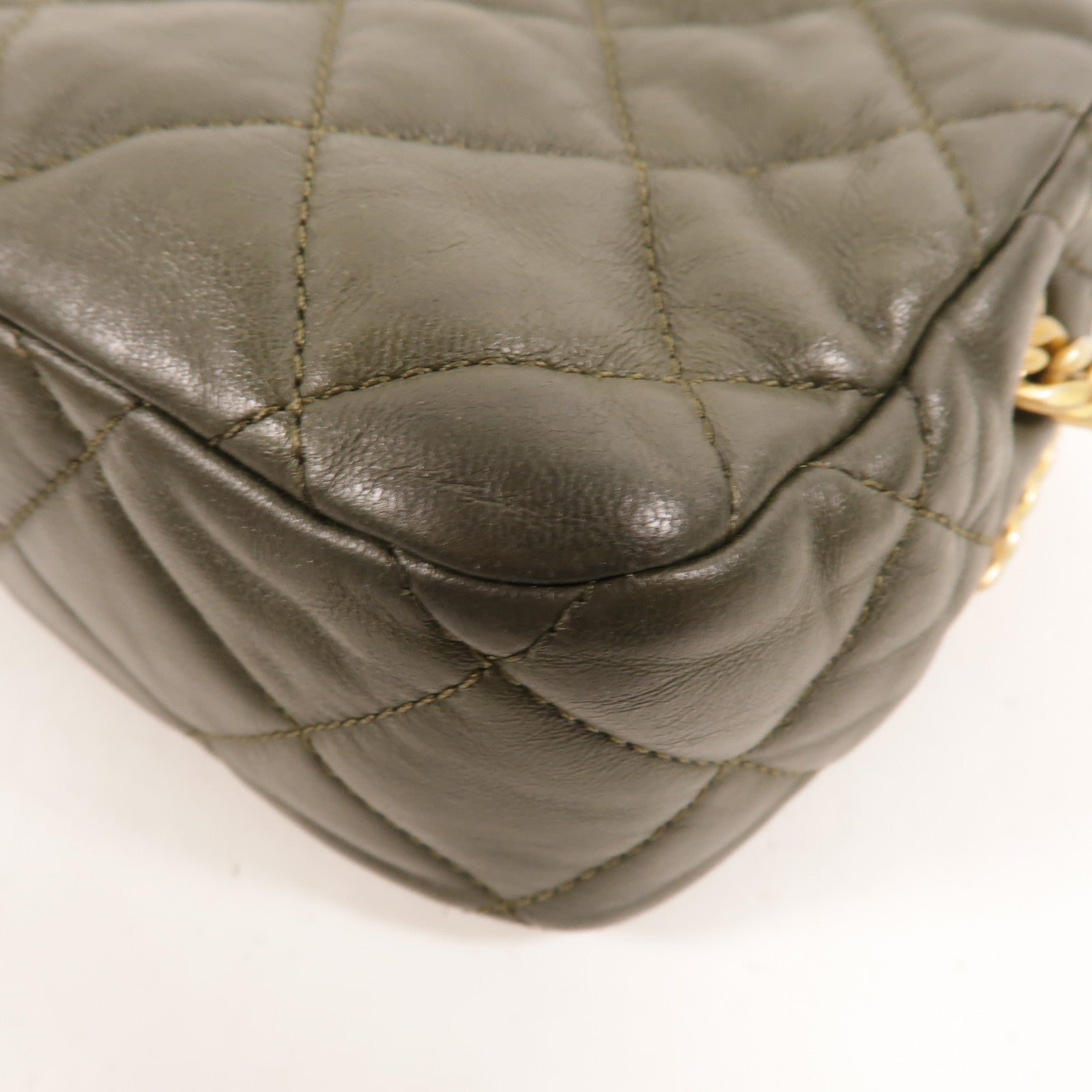 CHANEL 牛皮皮革Camera Bag Gold Ball肩背袋