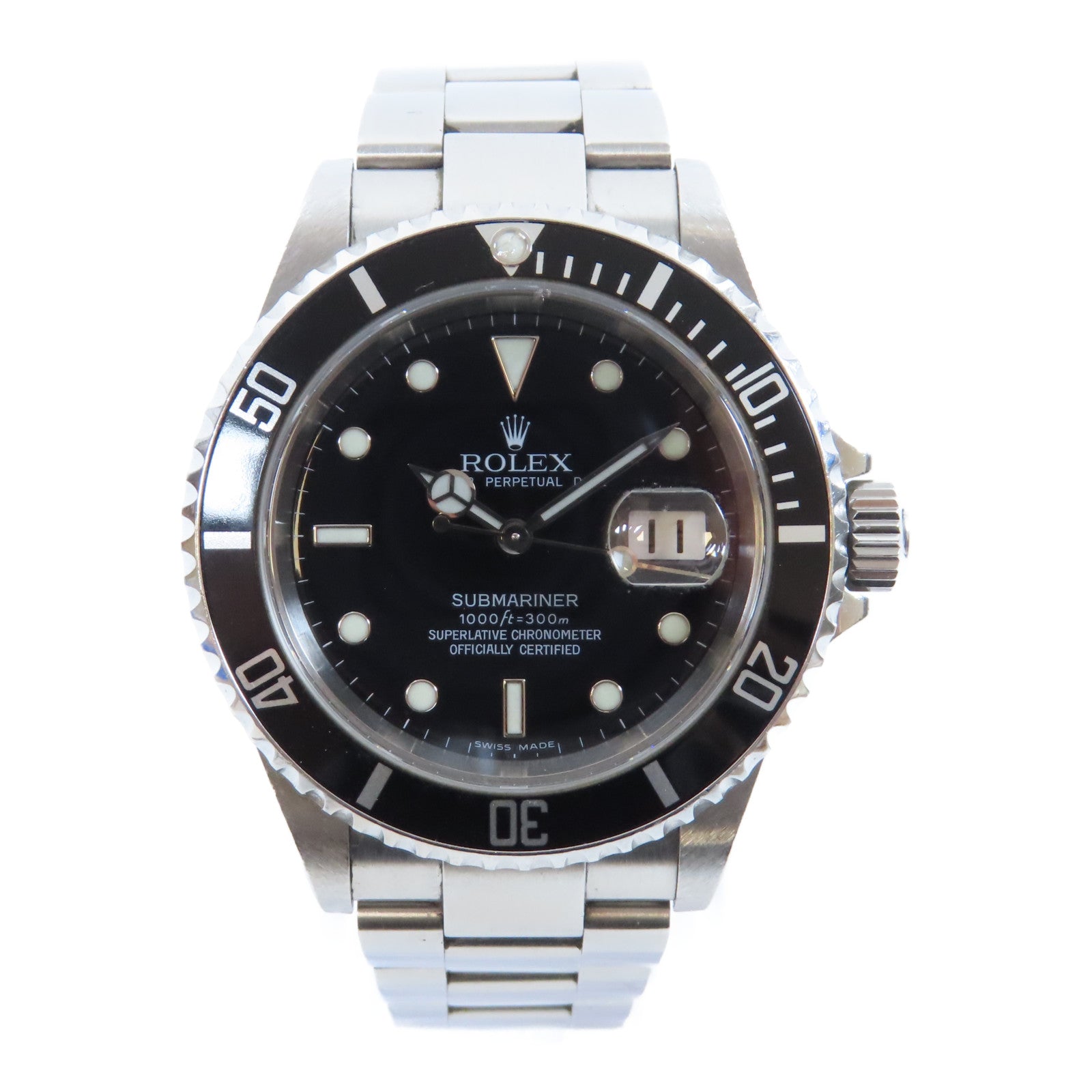 ROLEX 【激減優惠】Submariner Date不鏽鋼手錶自動機芯黑色