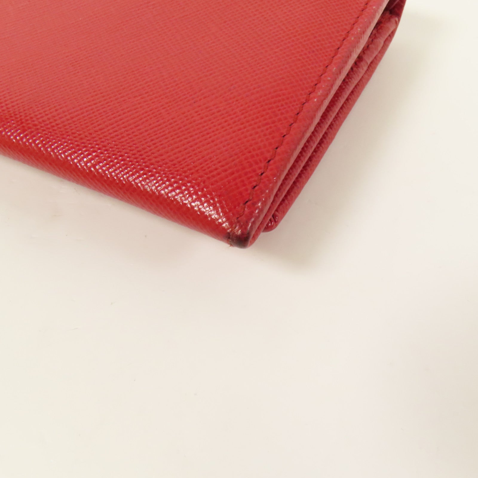 PRADA 【激減優惠】Saffiano皮革Long Wallet金扣長錢包