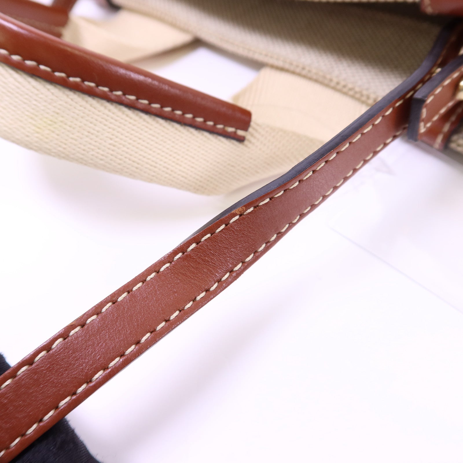 Chloe 帆布Woody Small金扣手挽肩背兩用袋