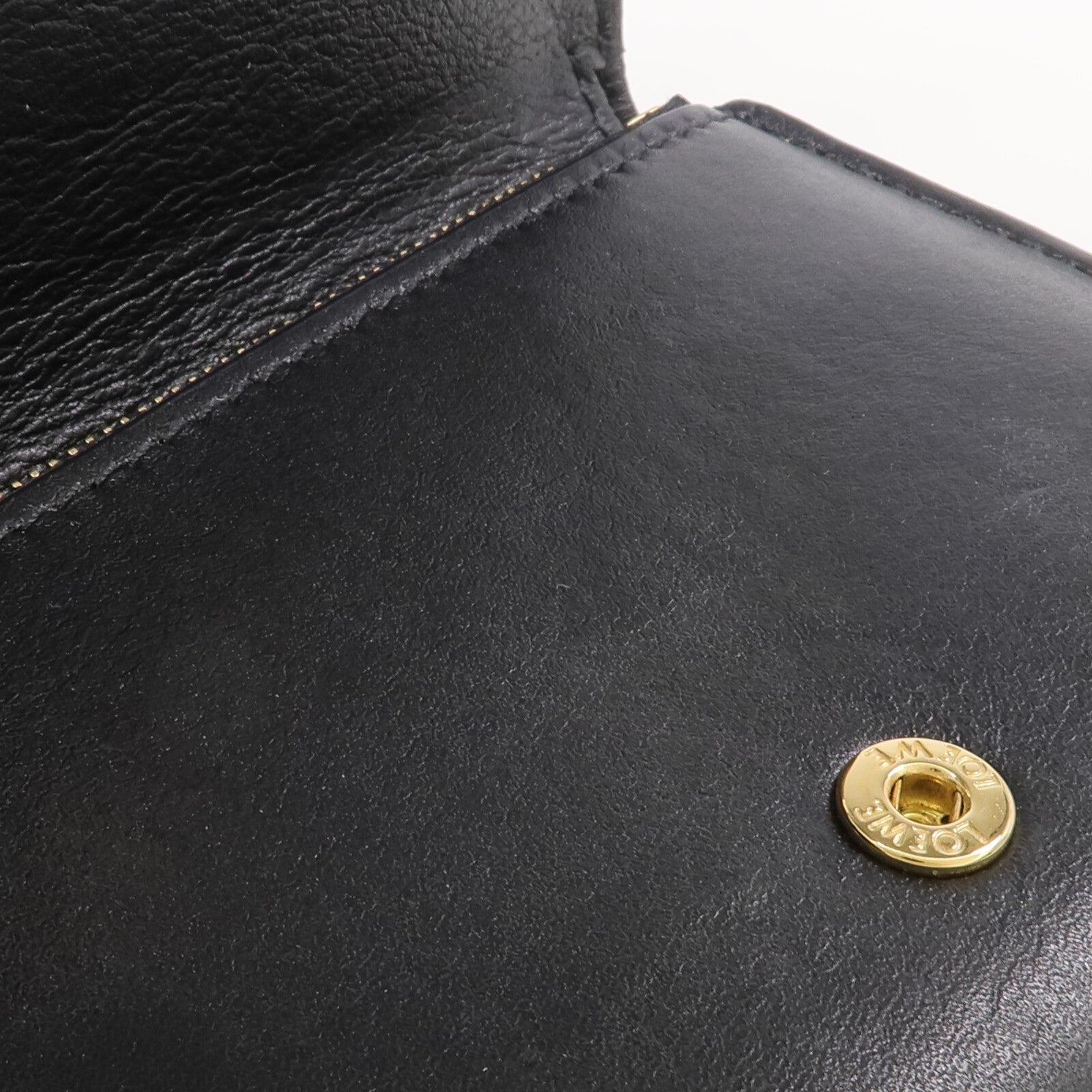 LOEWE 牛皮皮革Pebble Small Vertical Wallet金扣錢包