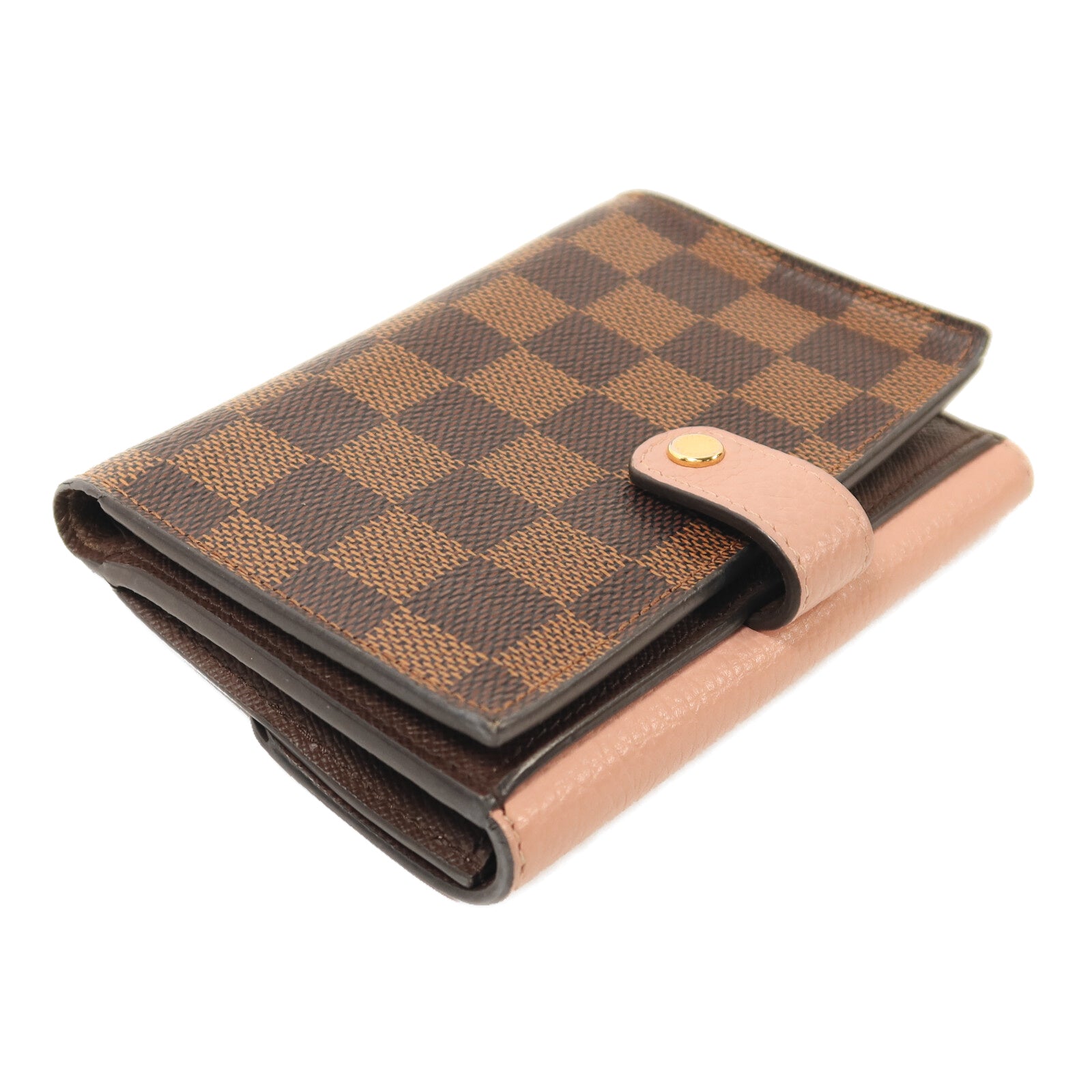 LOUIS VUITTON Damier Portefeuille Normandy Wallet金扣錢包