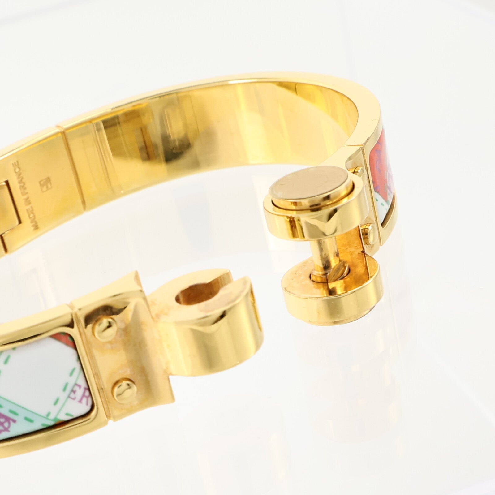 HERMES 金屬/琺瑯Charniere Bracelet手鐲