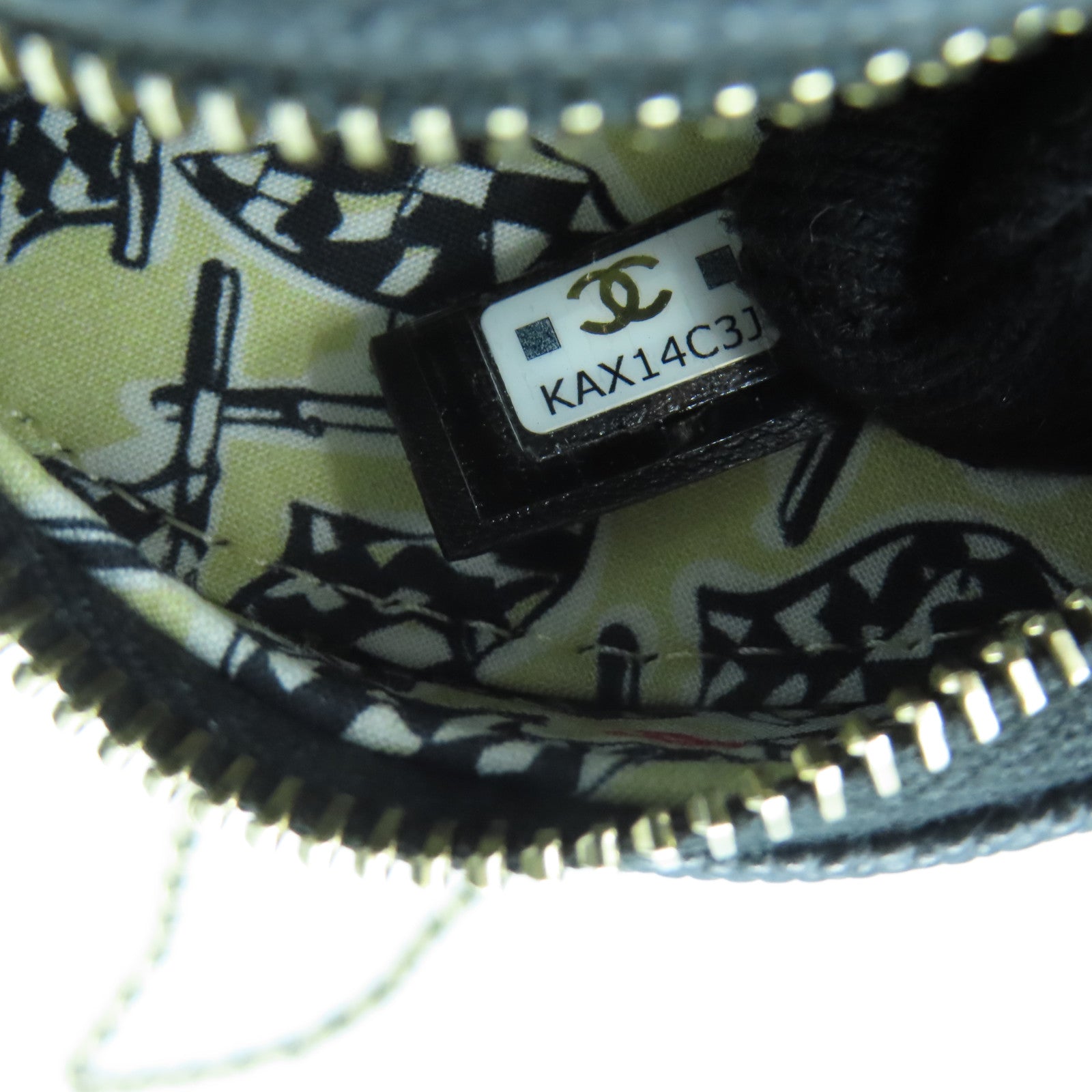 CHANEL 【激減優惠】菱格Caviar皮革Round Chain Shoulder Bag金扣鏈帶肩背袋黑色