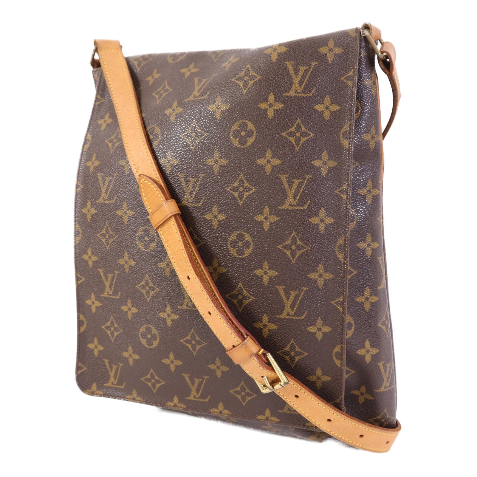 LOUIS VUITTON Monogram Musette金扣肩背袋