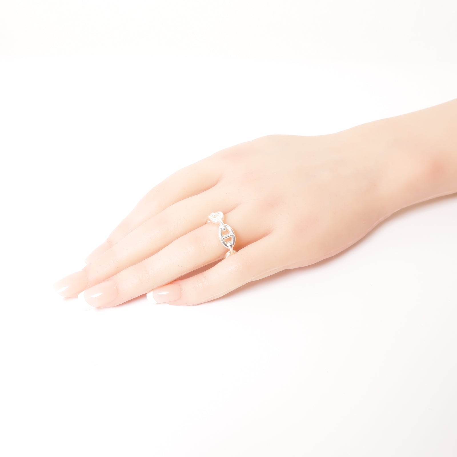 HERMES 925純銀Enchainee Ring戒指Hermes#59 US#8.75
