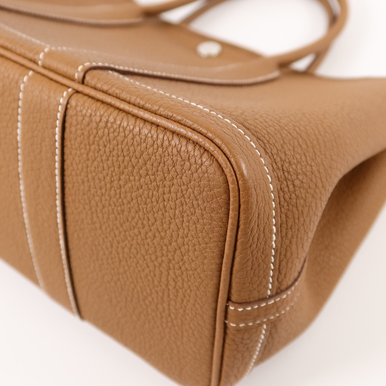 HERMES Negonda皮革Garden Party TPM手挽袋Gold
