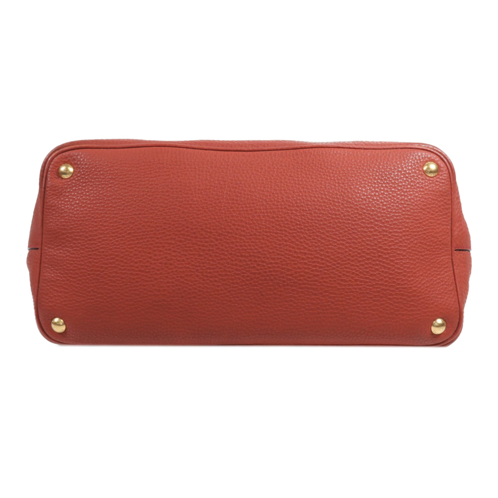 PRADA 牛皮皮革Shoulder Bag金扣手挽肩背兩用袋