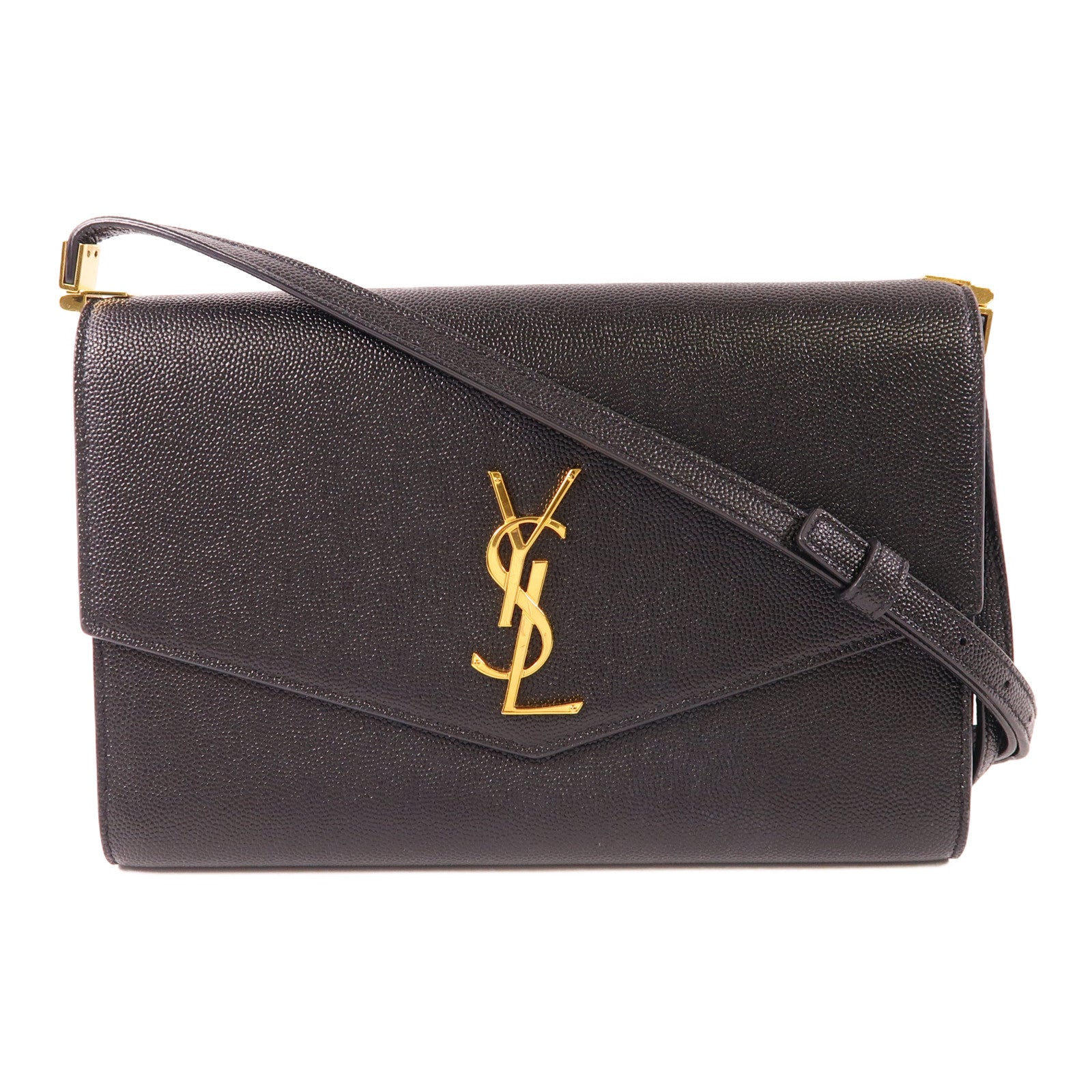 YVES SAINT LAURENT 【激減優惠】牛皮皮革Shoulder Bag金扣肩背袋