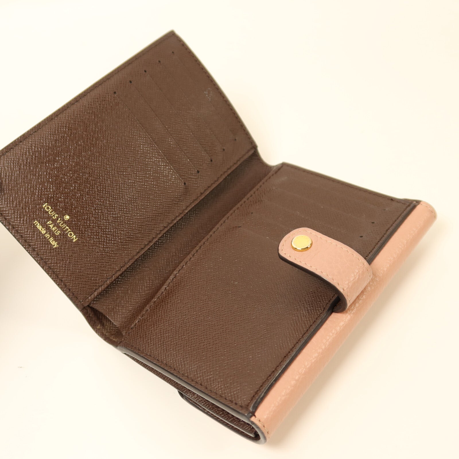LOUIS VUITTON Damier Portefeuille Normandy Wallet金扣錢包