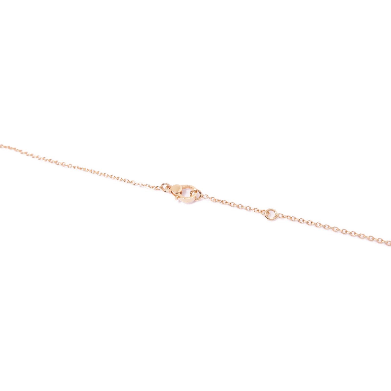 HERMES 18K玫瑰金Finesse Pendant鑽石項鍊
