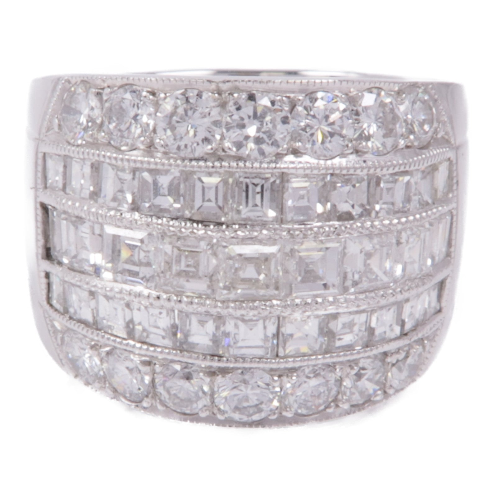 JEWELRY 【激減優惠】18K白金Diamond Ring鑽石戒指US#9
