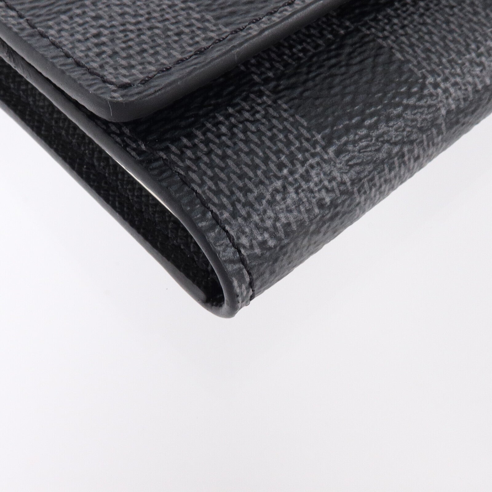 LOUIS VUITTON Damier Graphite Key Case 6銀扣鎖匙套