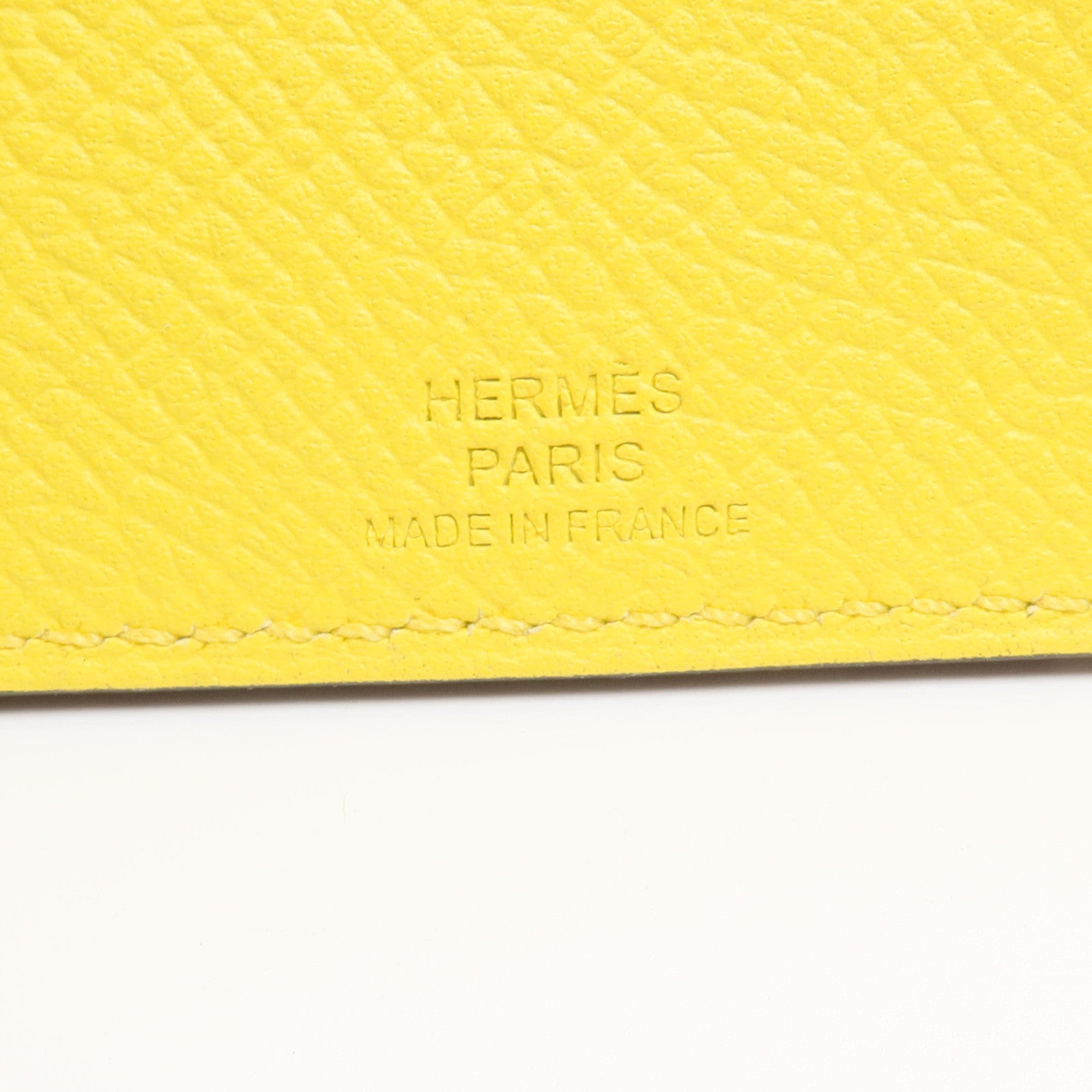 HERMES Epsom皮革Tarmac Passport Holder護照套Lime