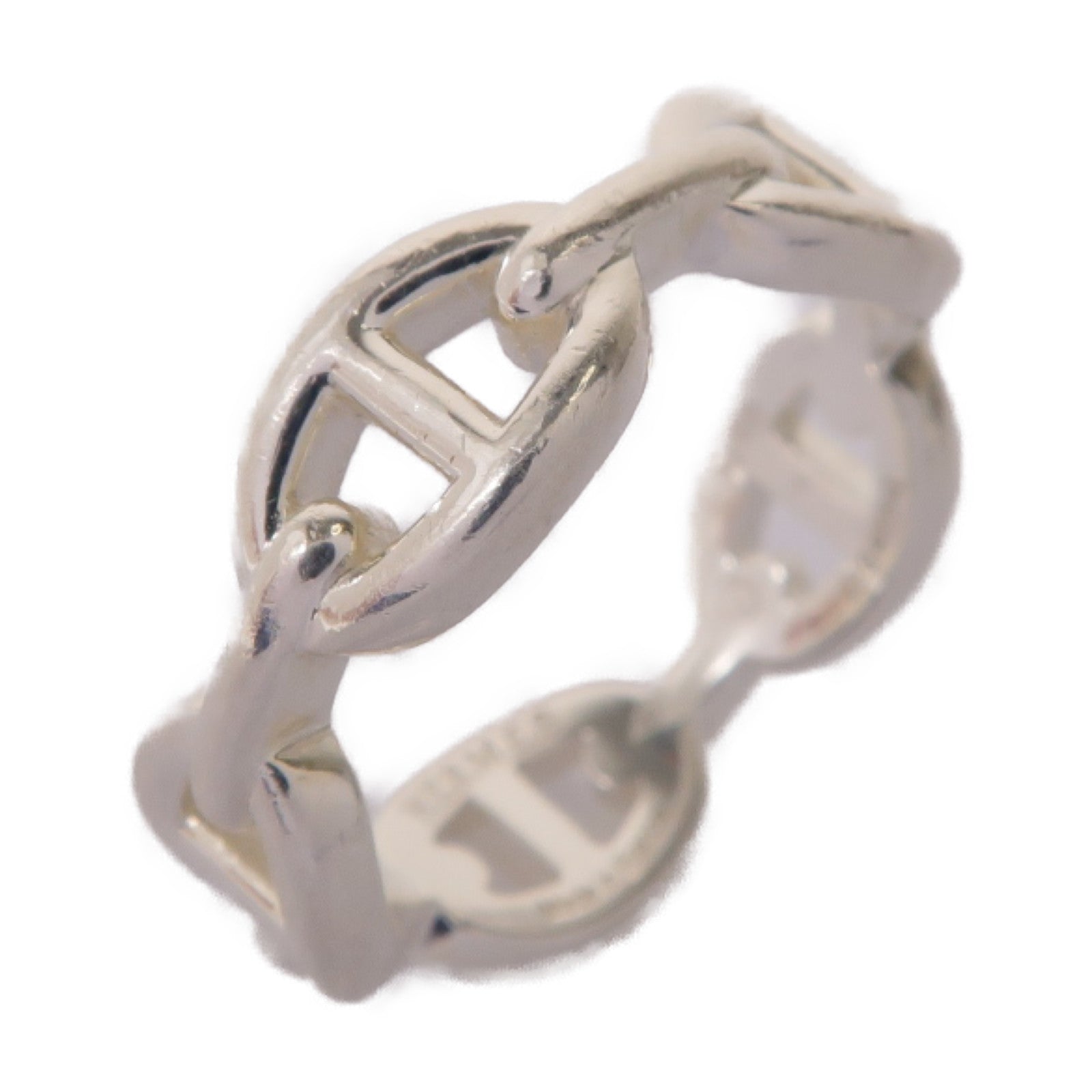 HERMES 925純銀Enchainee Ring戒指Hermes#59 US#8.75