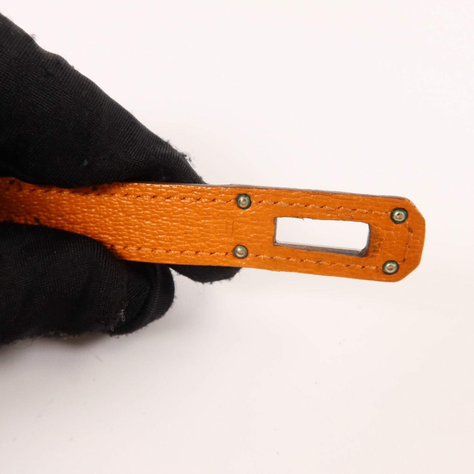 HERMES Chevre皮革Kelly Long Wallet長錢包Orange