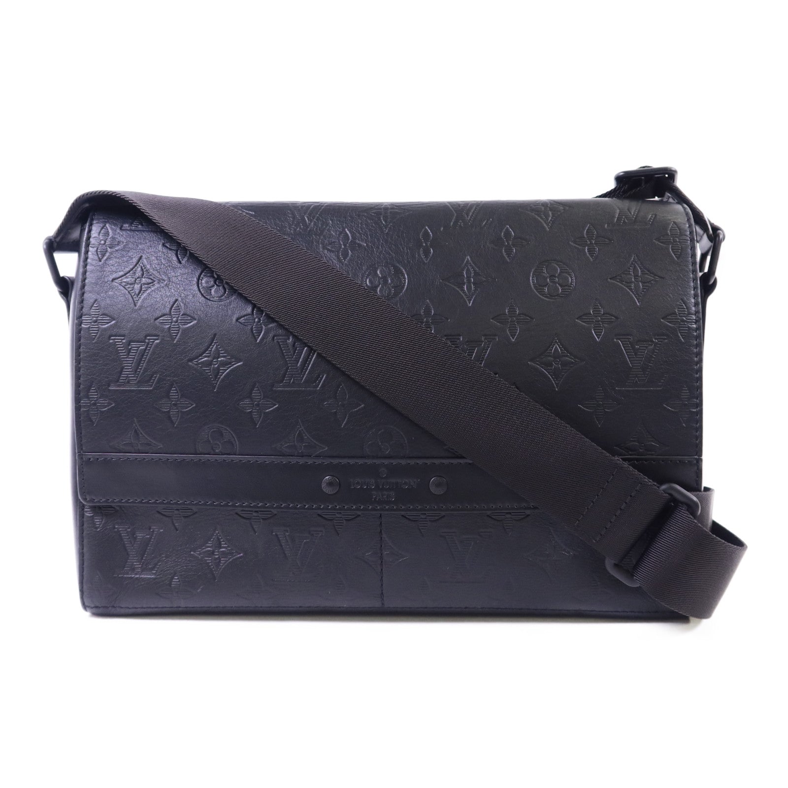 LOUIS VUITTON Monogram Shadow Sprinter Messenger肩背袋