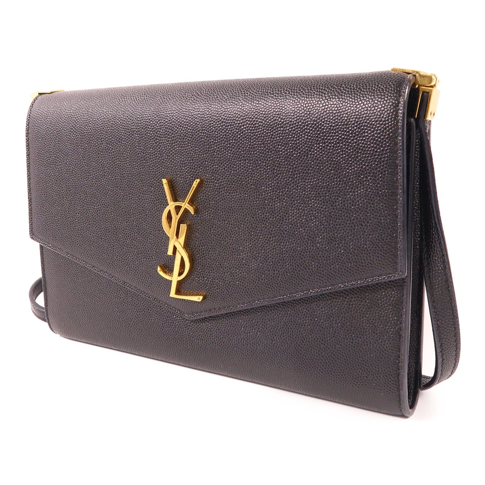YVES SAINT LAURENT 【激減優惠】牛皮皮革Shoulder Bag金扣肩背袋