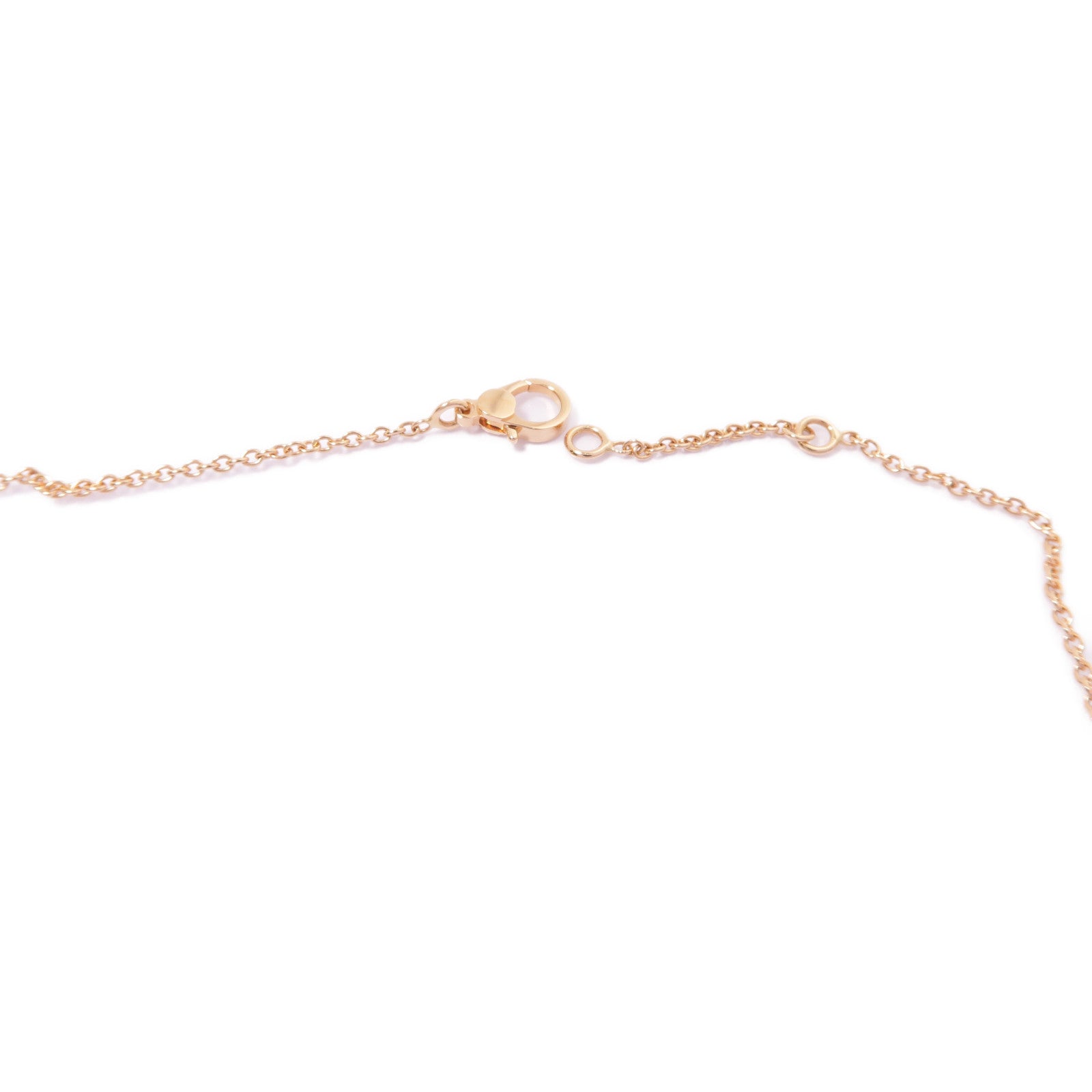 HERMES 18K玫瑰金Finesse Pendant鑽石項鍊