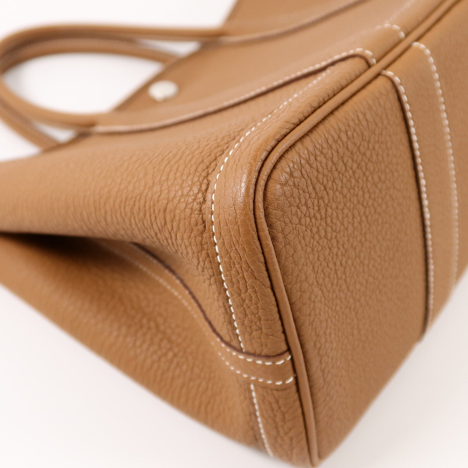 HERMES Negonda皮革Garden Party TPM手挽袋Gold