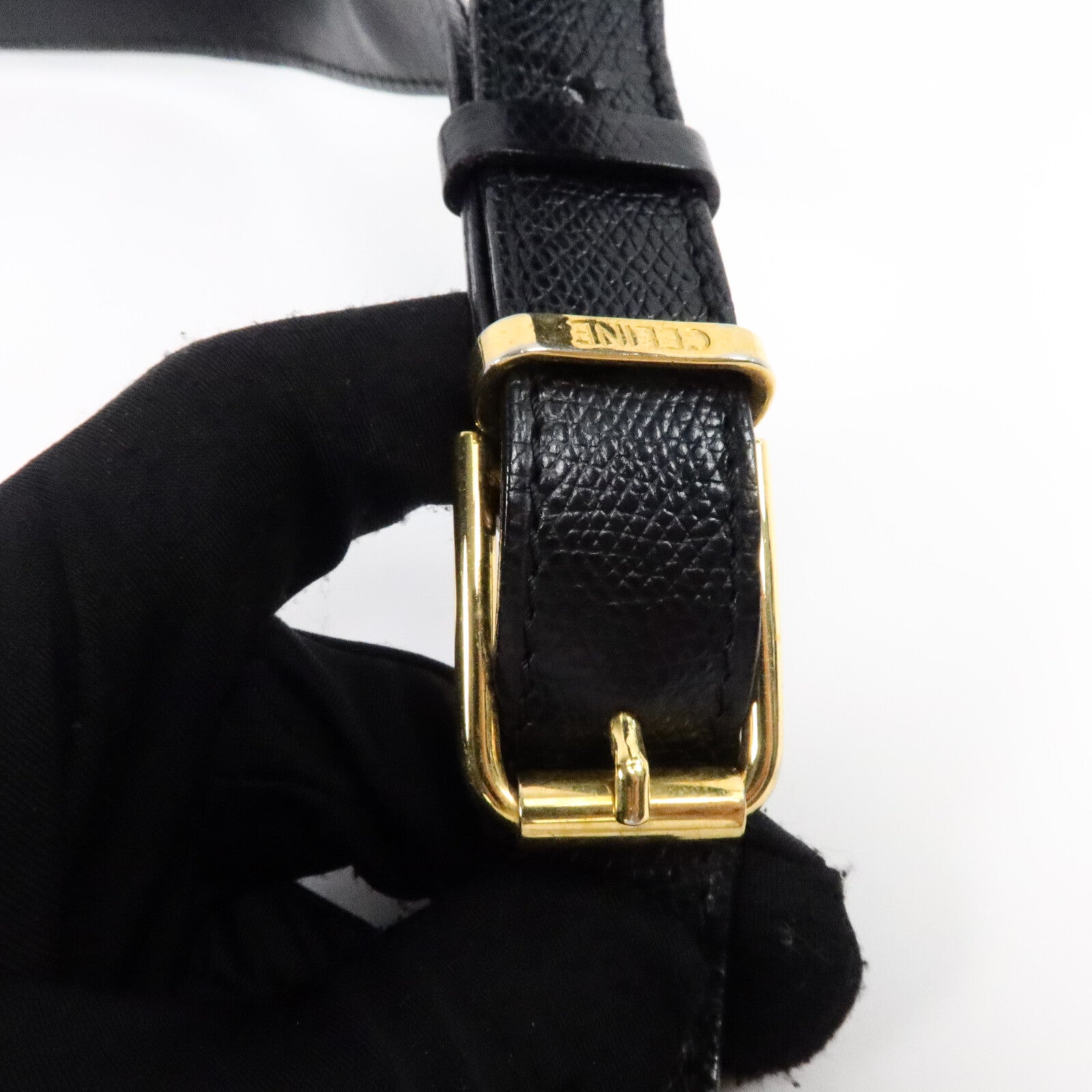 CELINE 牛皮皮革Vintage Shoulder Bag肩背袋
