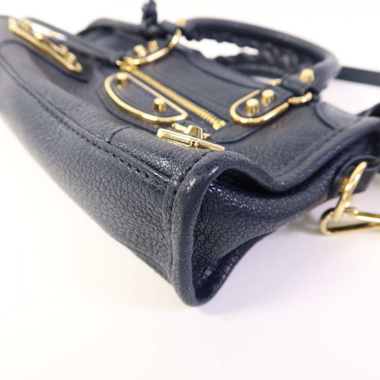 BALENCIAGA 牛皮皮革Nano City金扣手挽肩背兩用袋