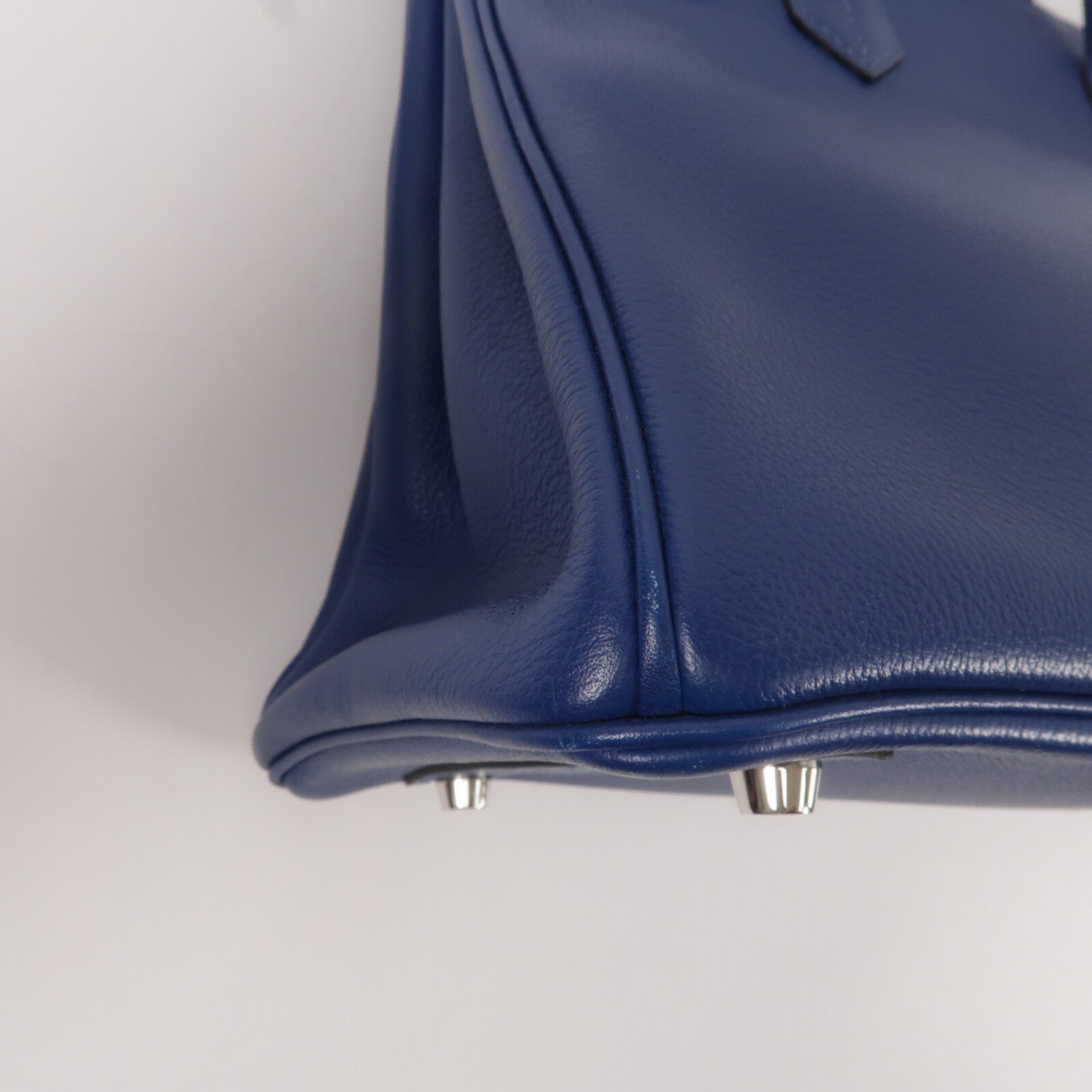 HERMES Novillo皮革Birkin 30手挽袋Deep Bleu