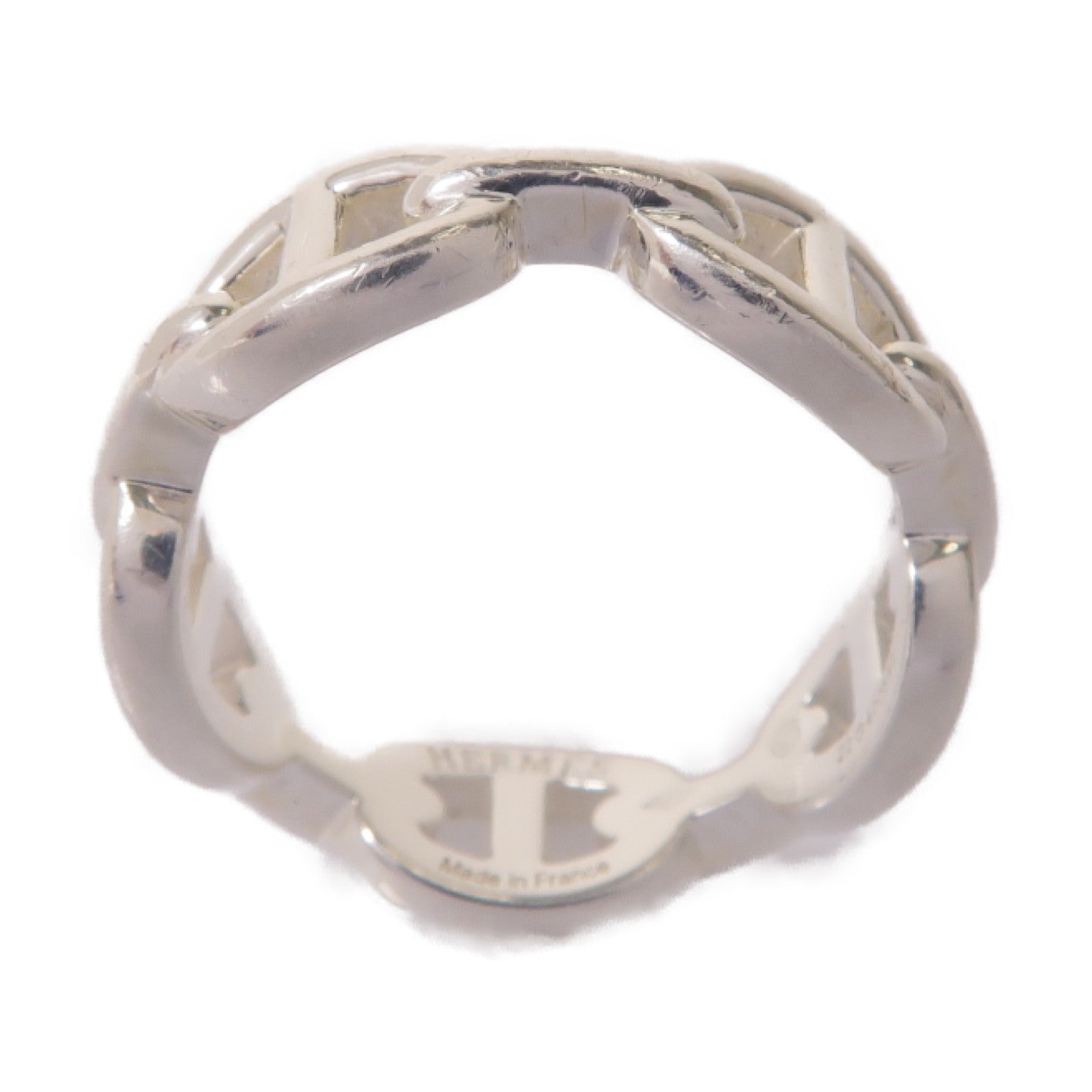 HERMES 925純銀Enchainee Ring戒指Hermes#59 US#8.75