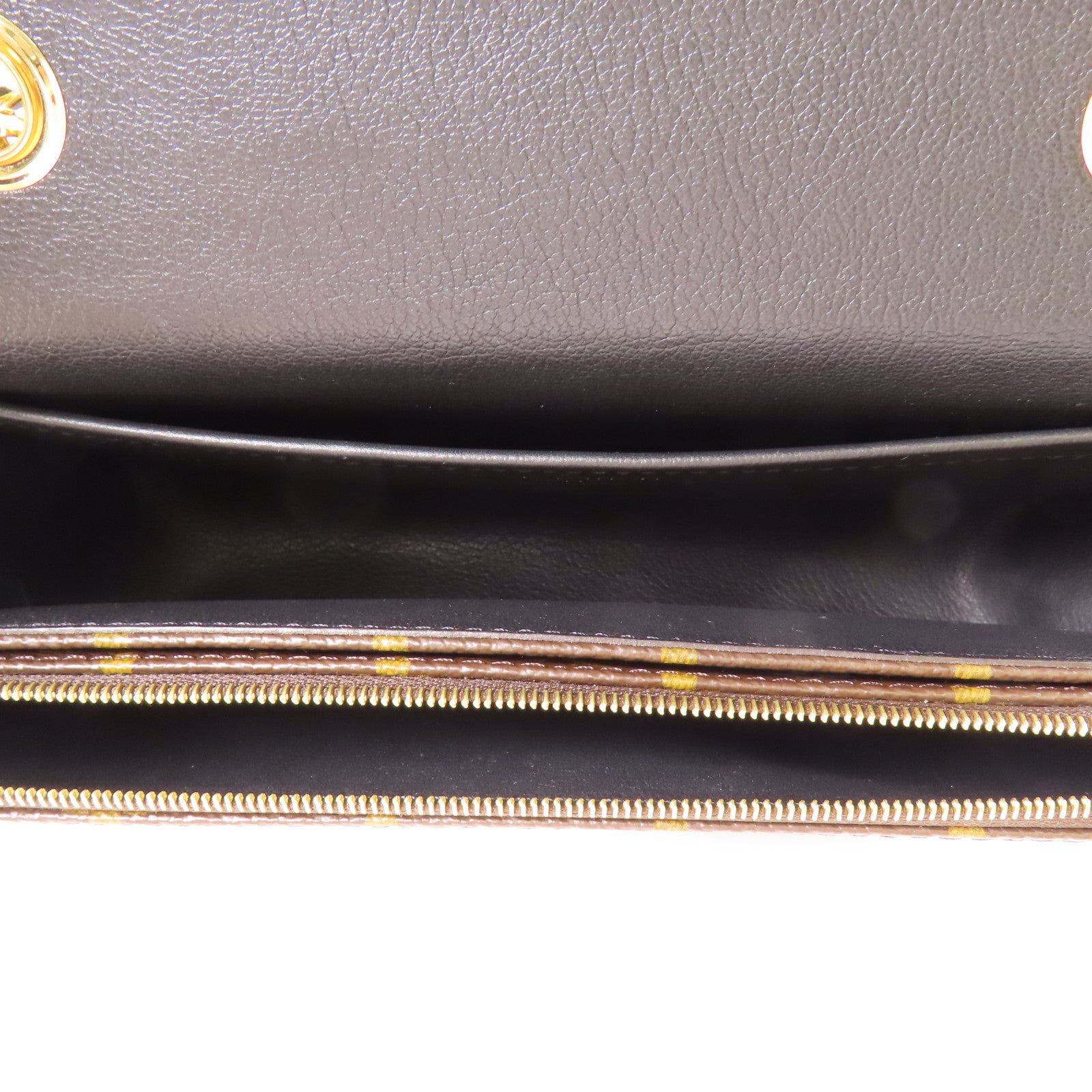 LOUIS VUITTON Monogram Marceau金扣鏈帶肩背袋棕色