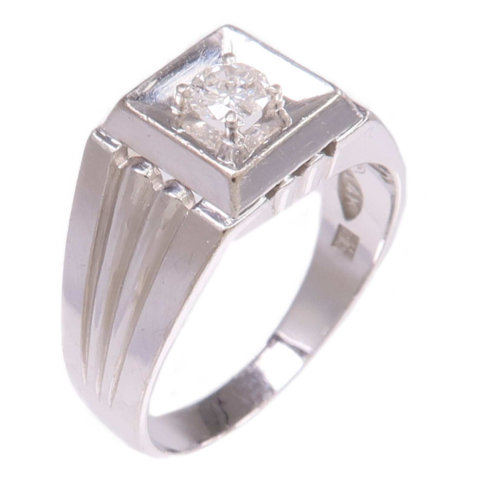 JEWELRY 14K白金Diamond Ring鑽石戒指US#7