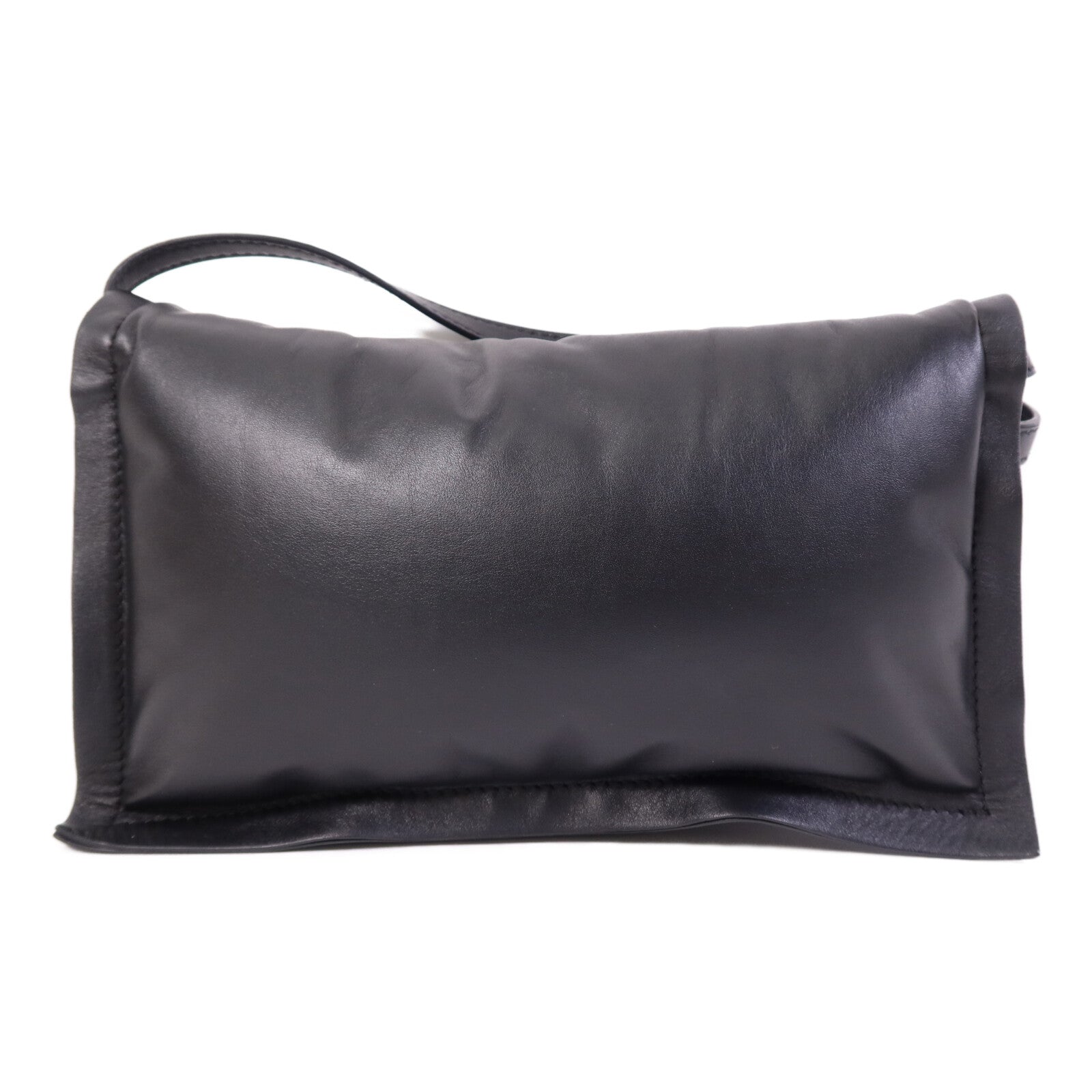 Salvatore Ferragamo 【激減優惠】皮革Shoulder Bag銀扣肩背袋