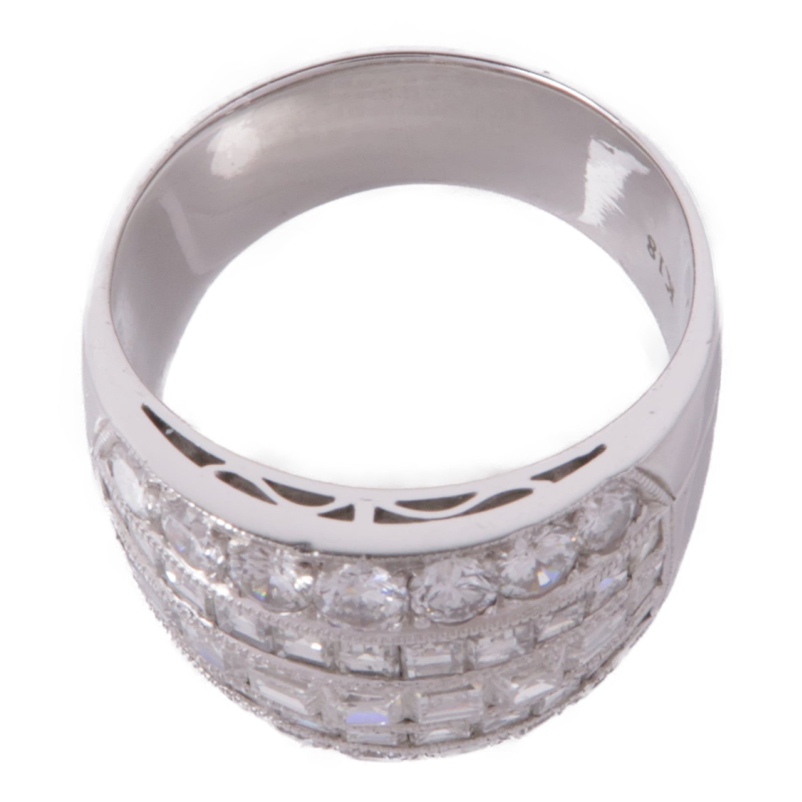 JEWELRY 【激減優惠】18K白金Diamond Ring鑽石戒指US#9