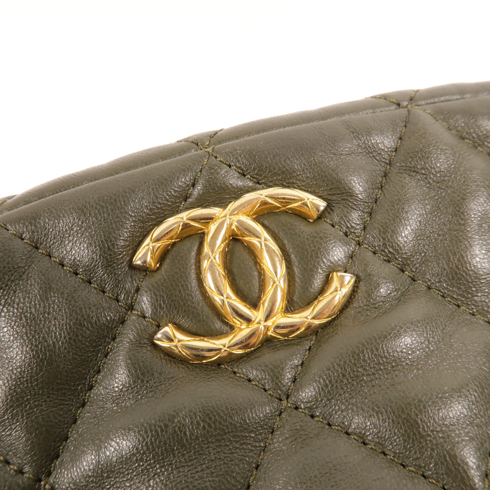 CHANEL 牛皮皮革Camera Bag Gold Ball肩背袋