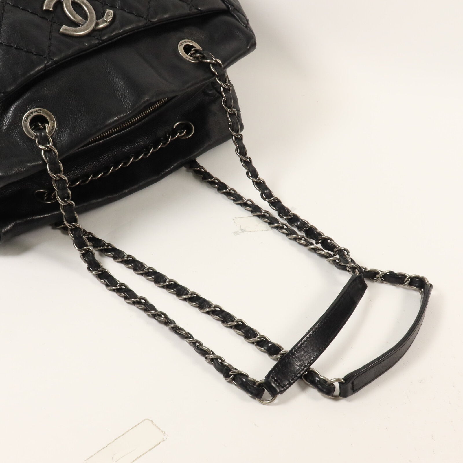 CHANEL 牛皮皮革Chain Shoulder Bag鏈帶肩背袋