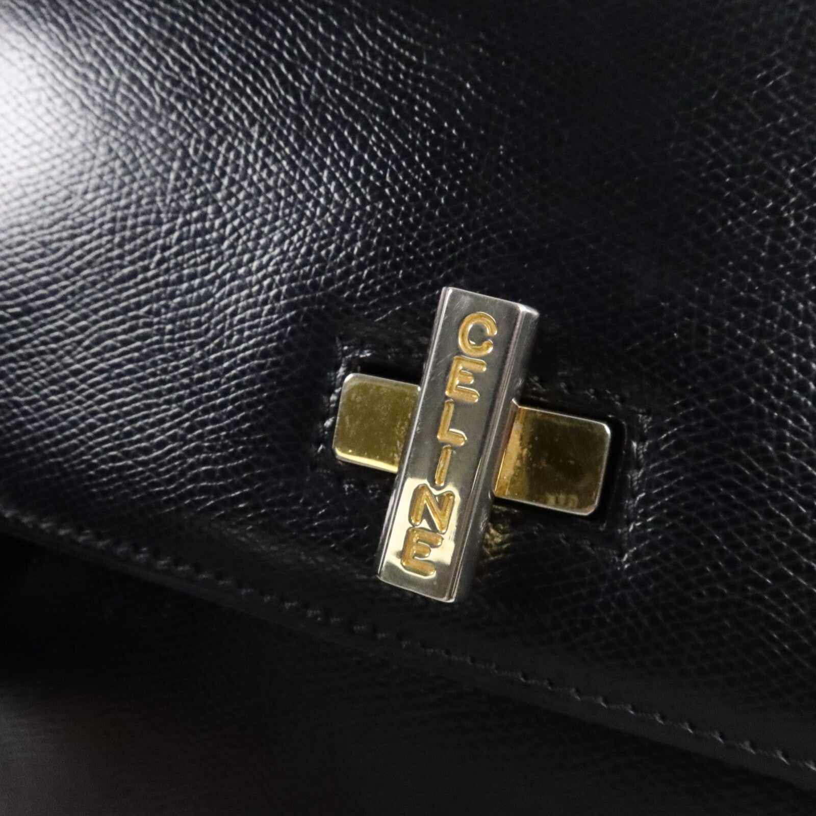 CELINE 牛皮皮革Vintage Shoulder Bag肩背袋