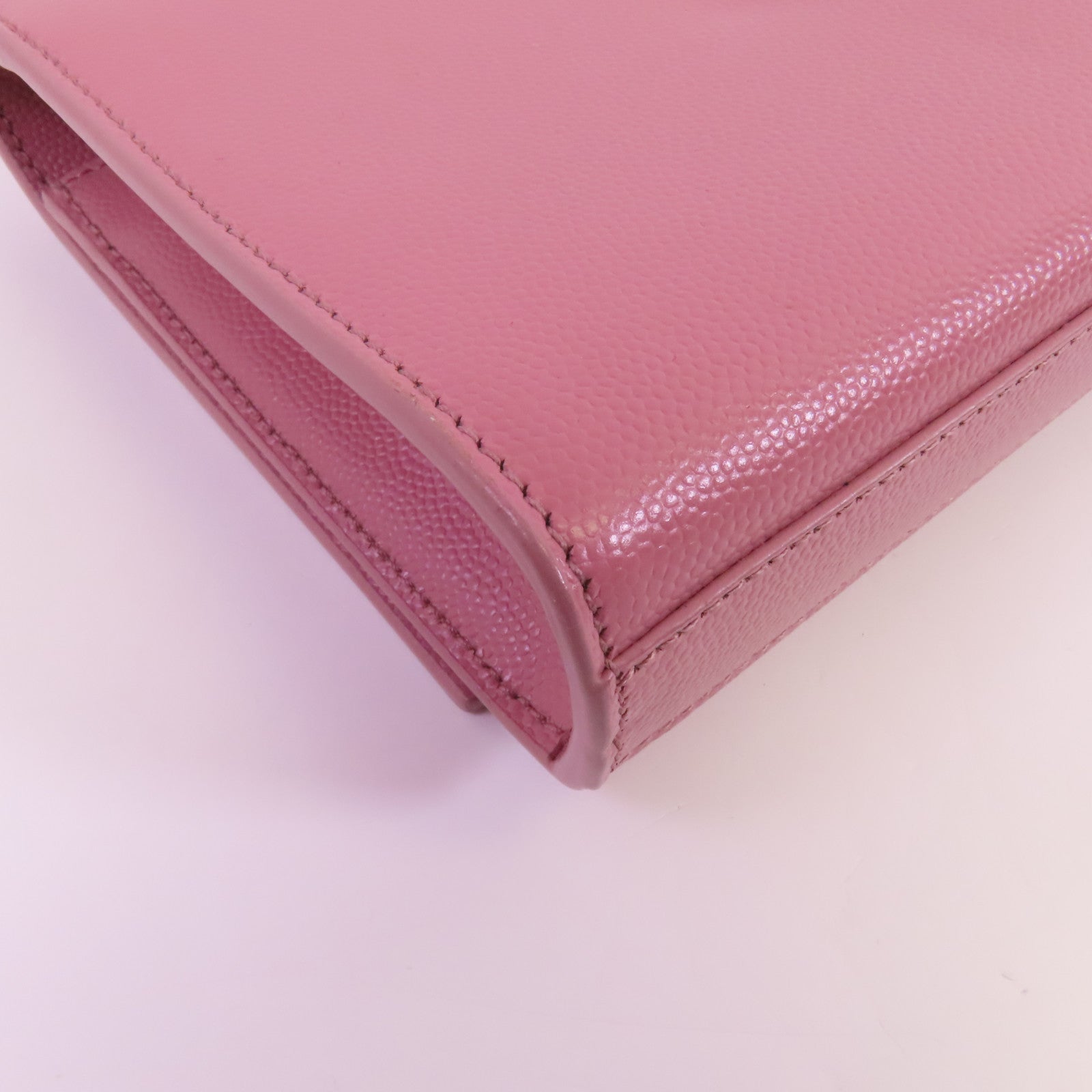 SAINT LAURENT 牛皮皮革Clutch金扣手拿包