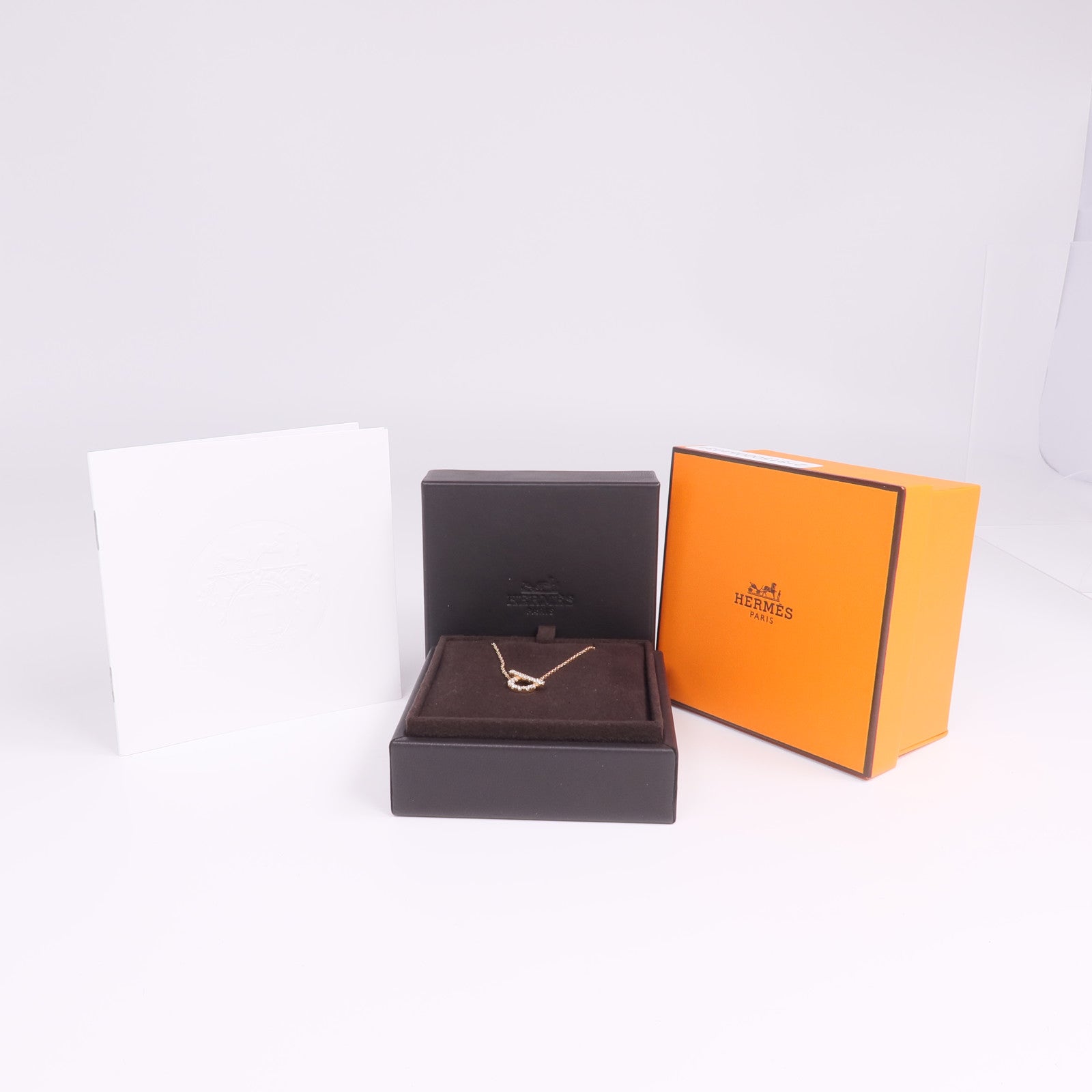 HERMES 【激減優惠】18K玫瑰金Finesse Pendant鑽石項鍊