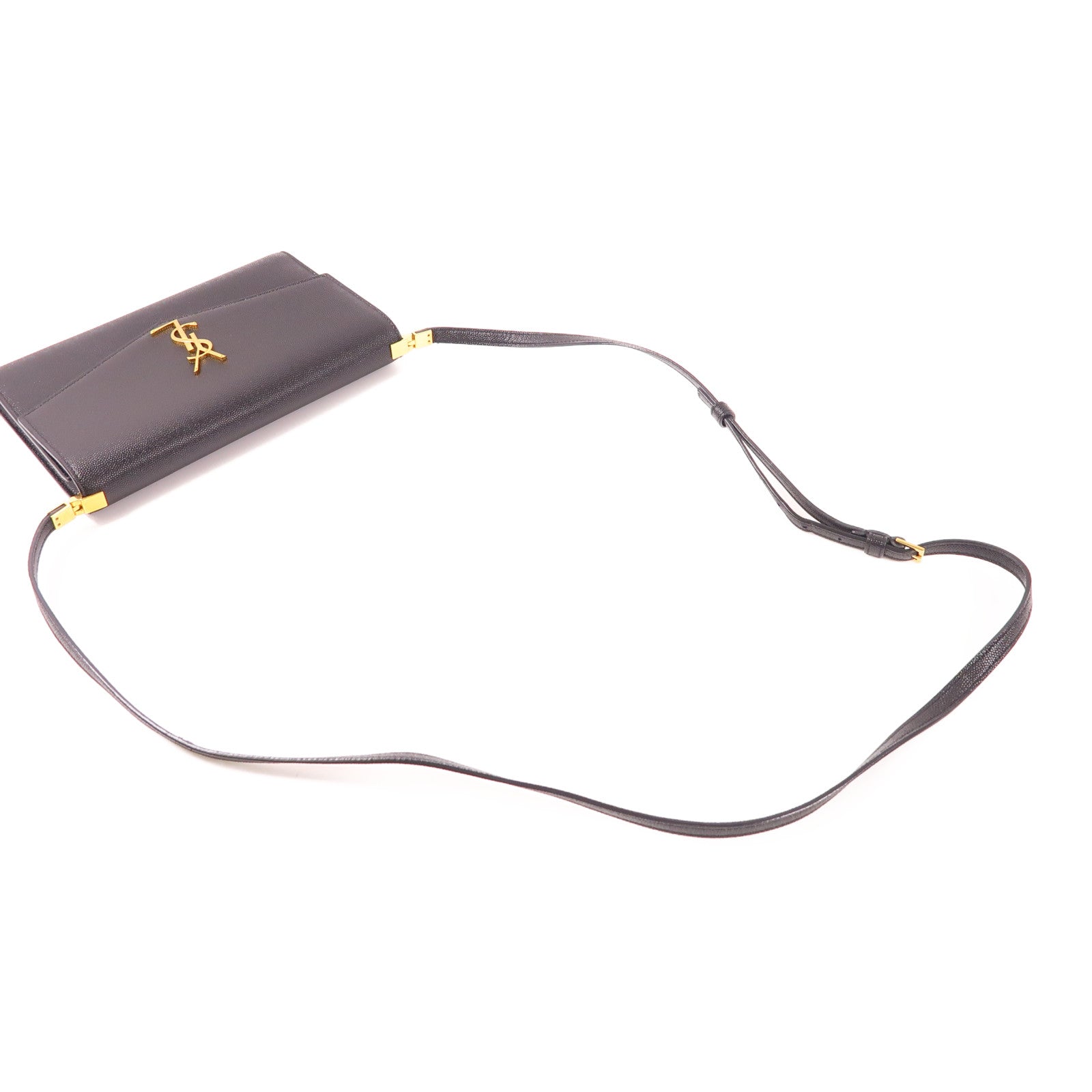 YVES SAINT LAURENT 【激減優惠】牛皮皮革Shoulder Bag金扣肩背袋