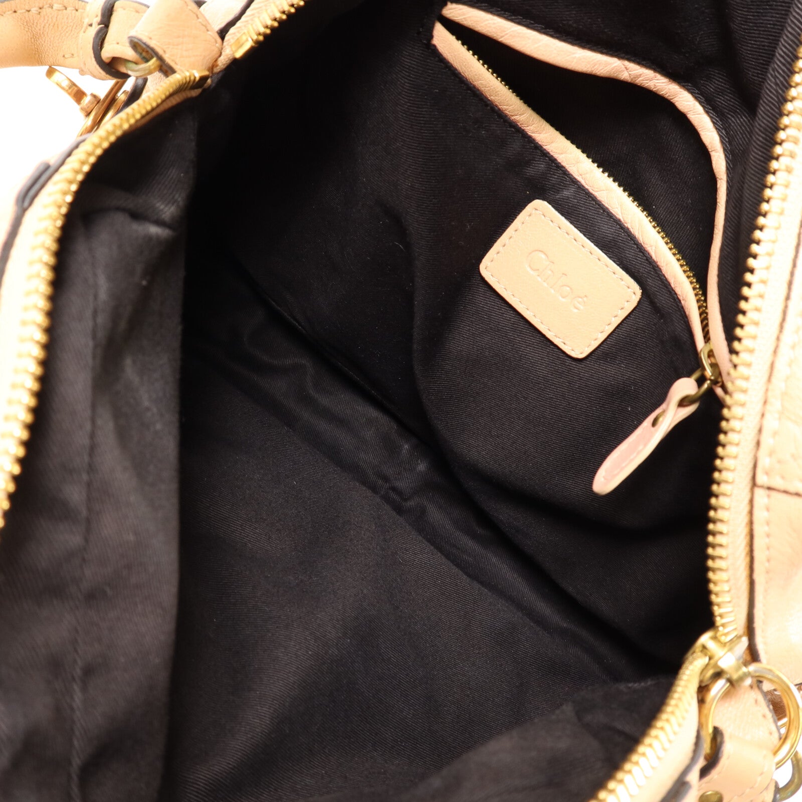 Chloe 牛皮皮革2 Way Shoulder金扣手挽肩背兩用袋