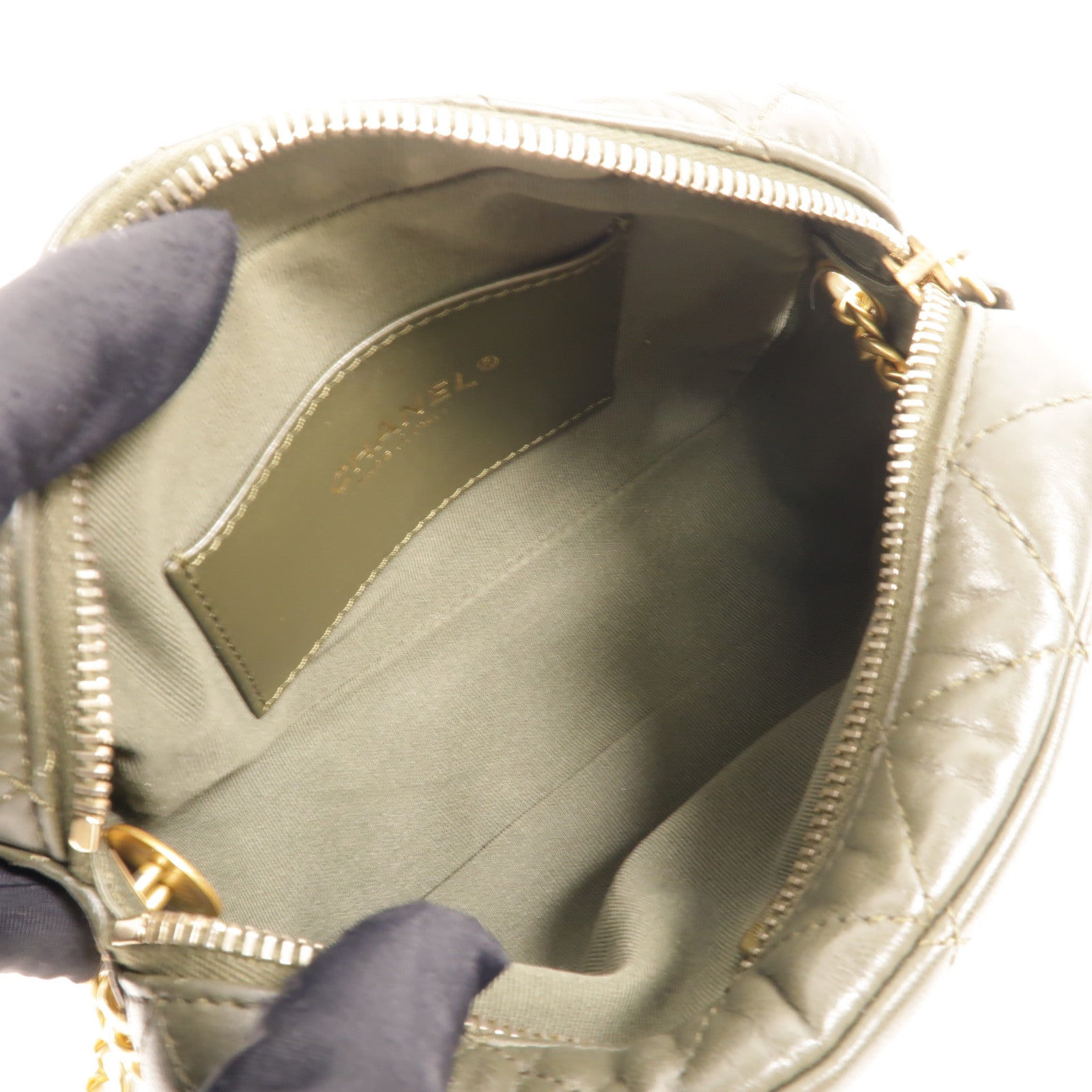 CHANEL 牛皮皮革Camera Bag Gold Ball肩背袋