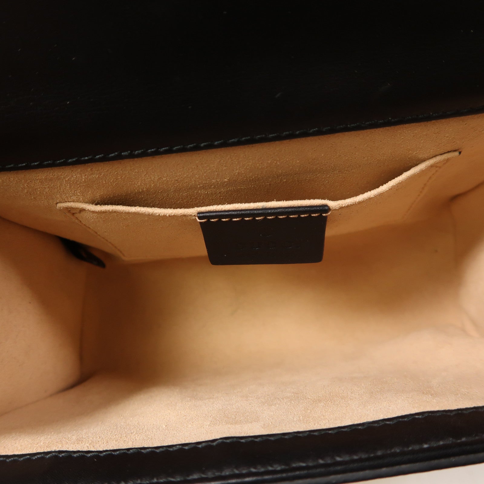 GUCCI 塗層帆布/牛皮皮革Padlock Small金扣鏈帶肩背袋