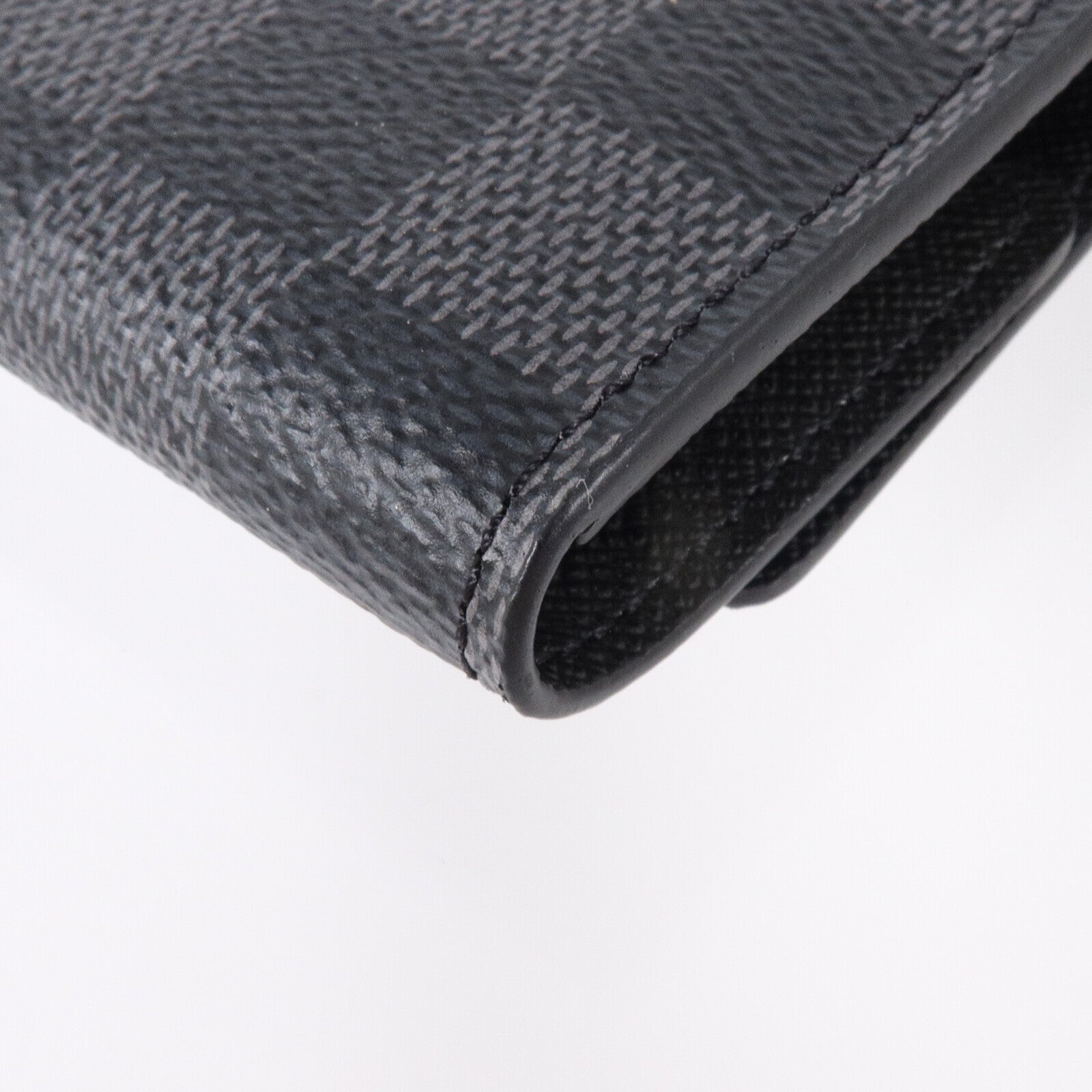 LOUIS VUITTON Damier Graphite Key Case 6銀扣鎖匙套